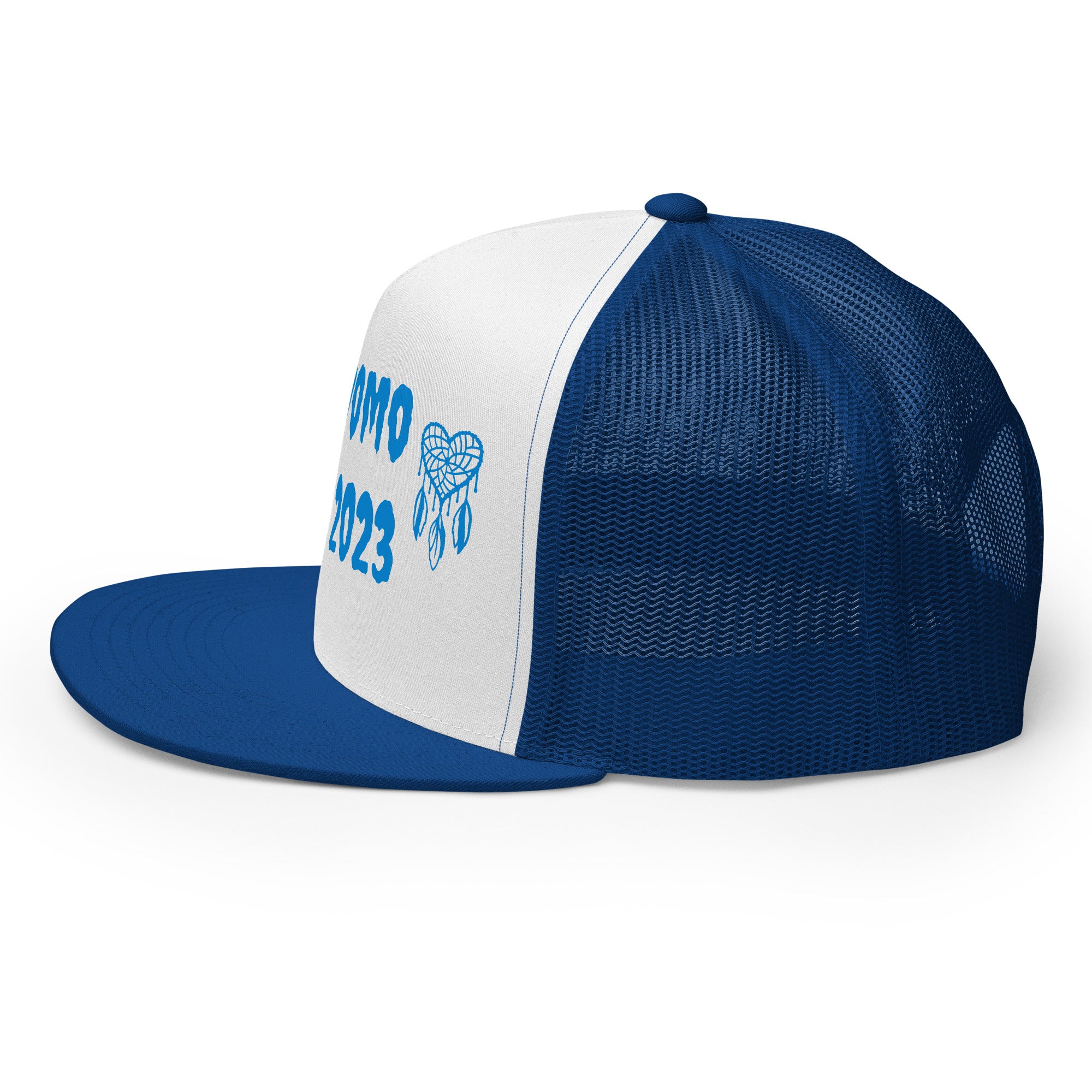 "Heart Catchers" Trucker Cap Multi Color/Light Blue