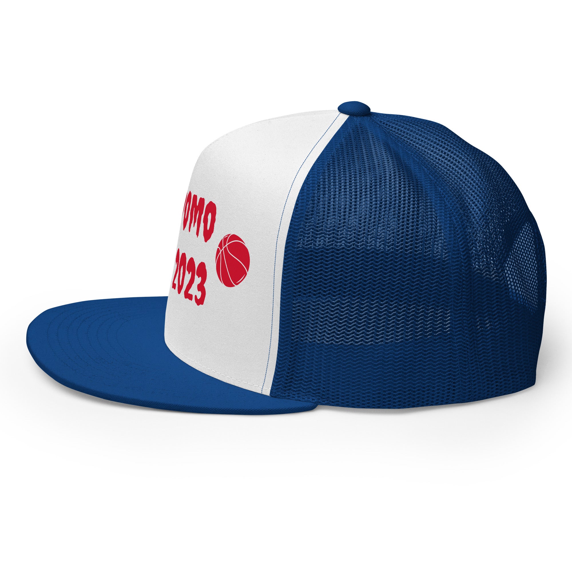 "Basketball" Trucker Cap Multi Color/Red