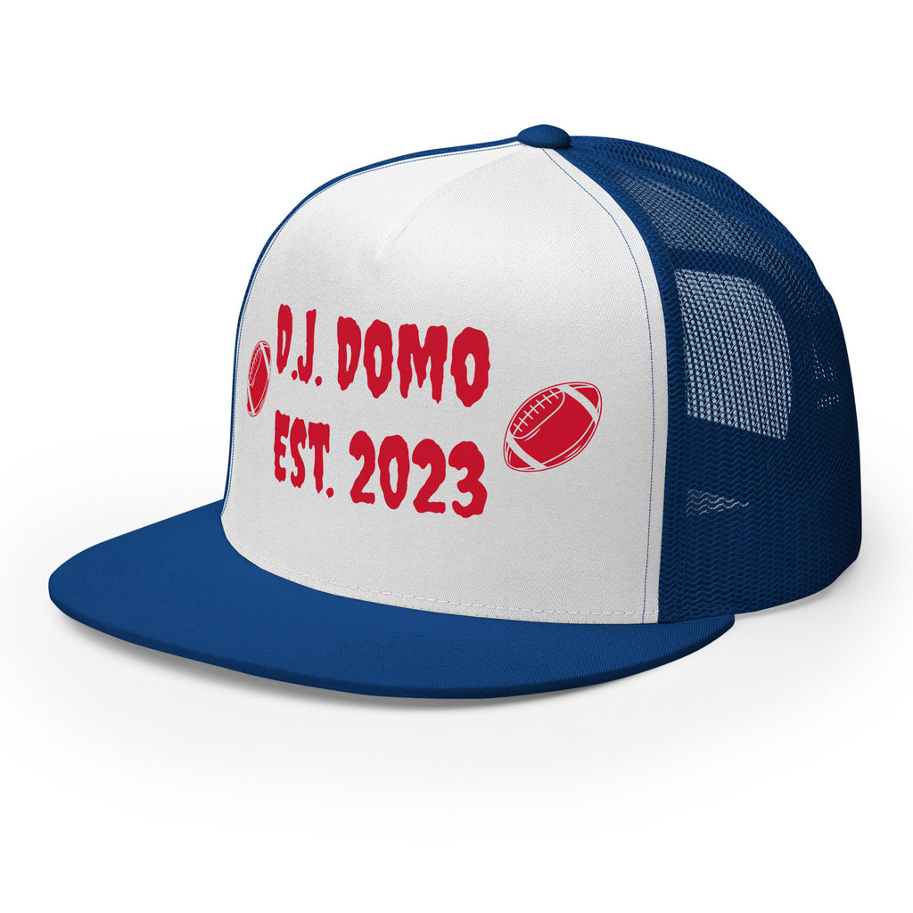 "Football" Trucker Cap Multi Color/Red