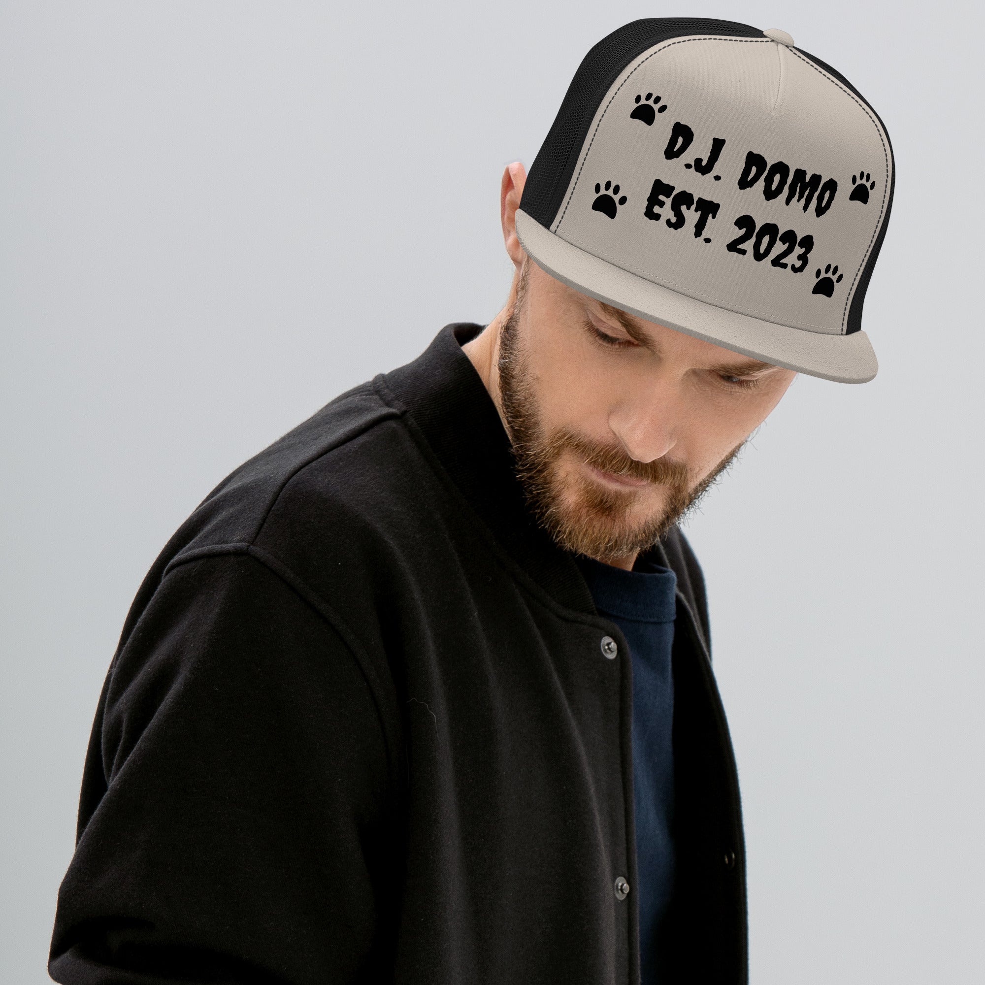 "Dog Paws" Trucker Cap Multi Color/Black