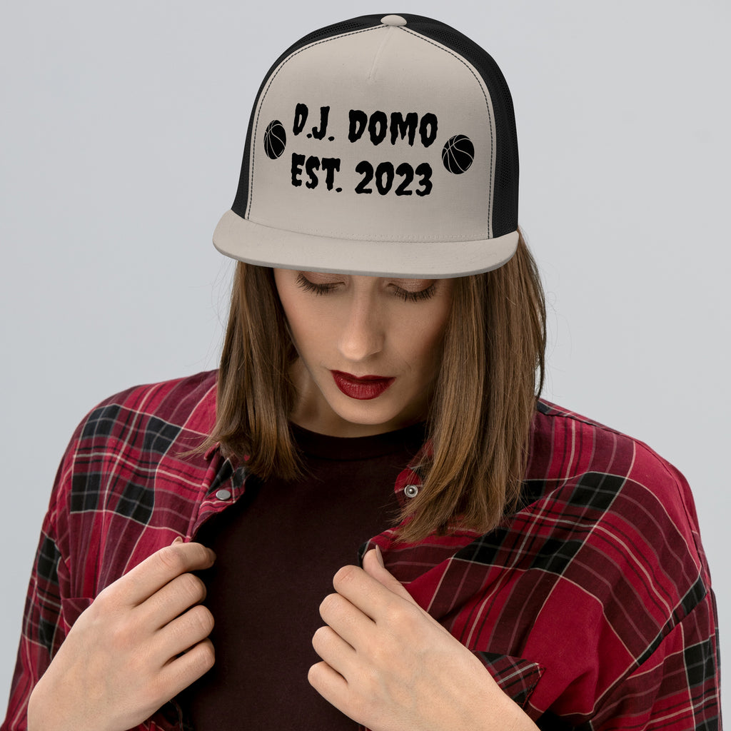 "Basketball" Trucker Cap Multi Color/Black