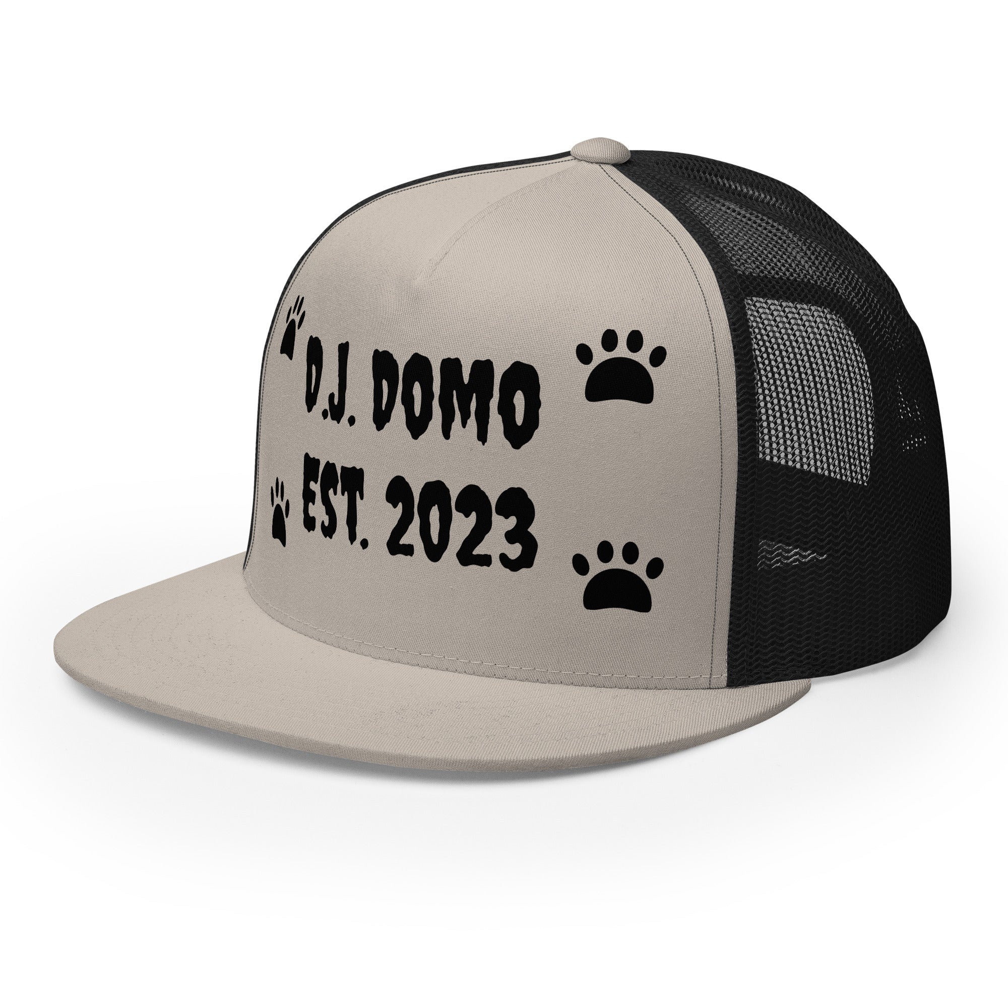 "Dog Paws" Trucker Cap Multi Color/Black
