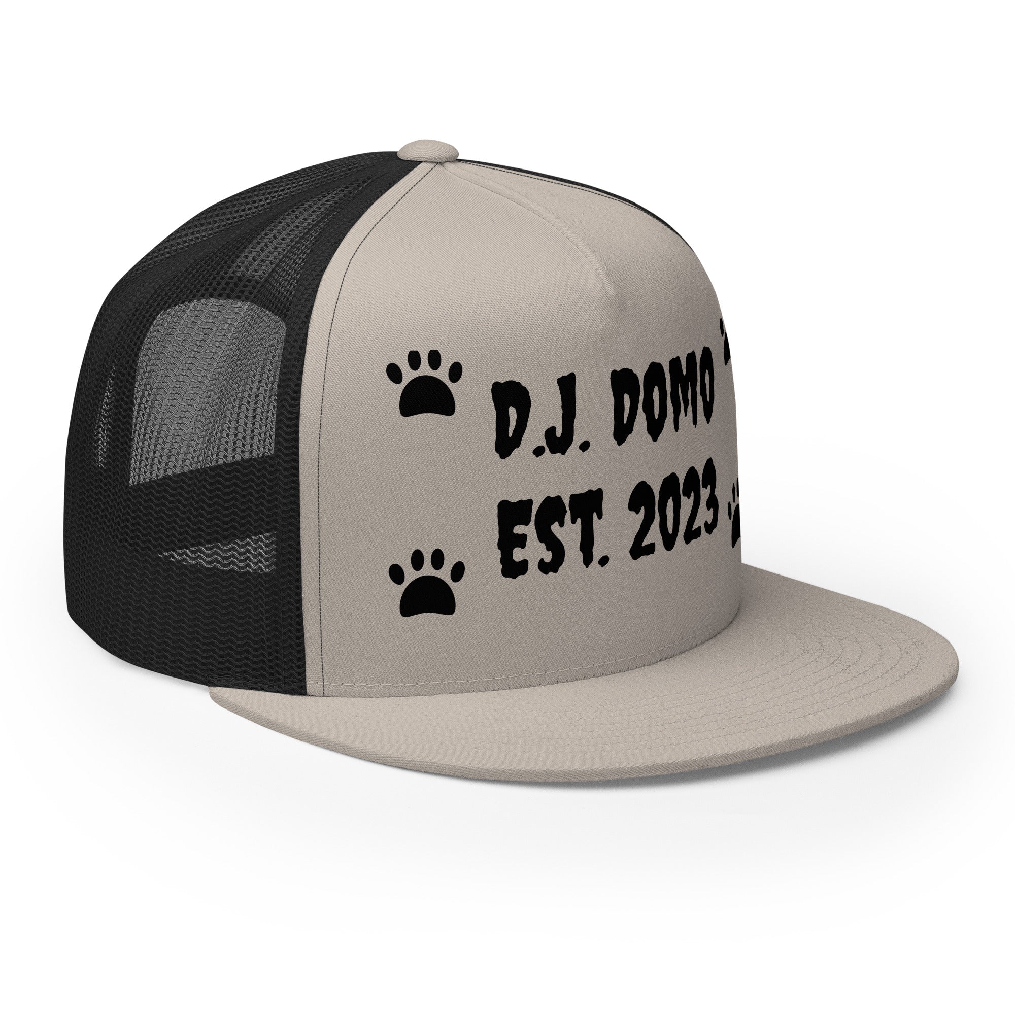 "Dog Paws" Trucker Cap Multi Color/Black