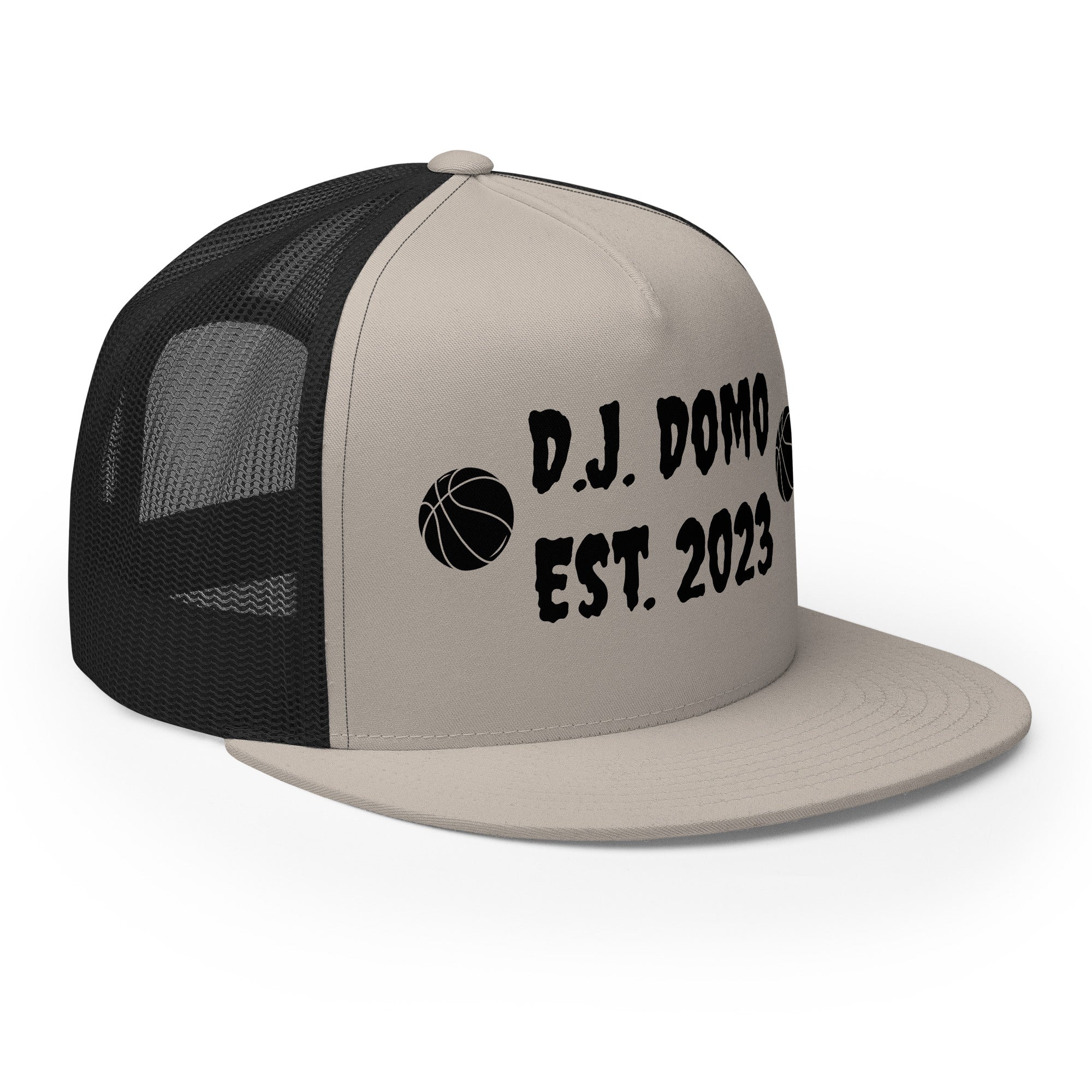 "Basketball" Trucker Cap Multi Color/Black