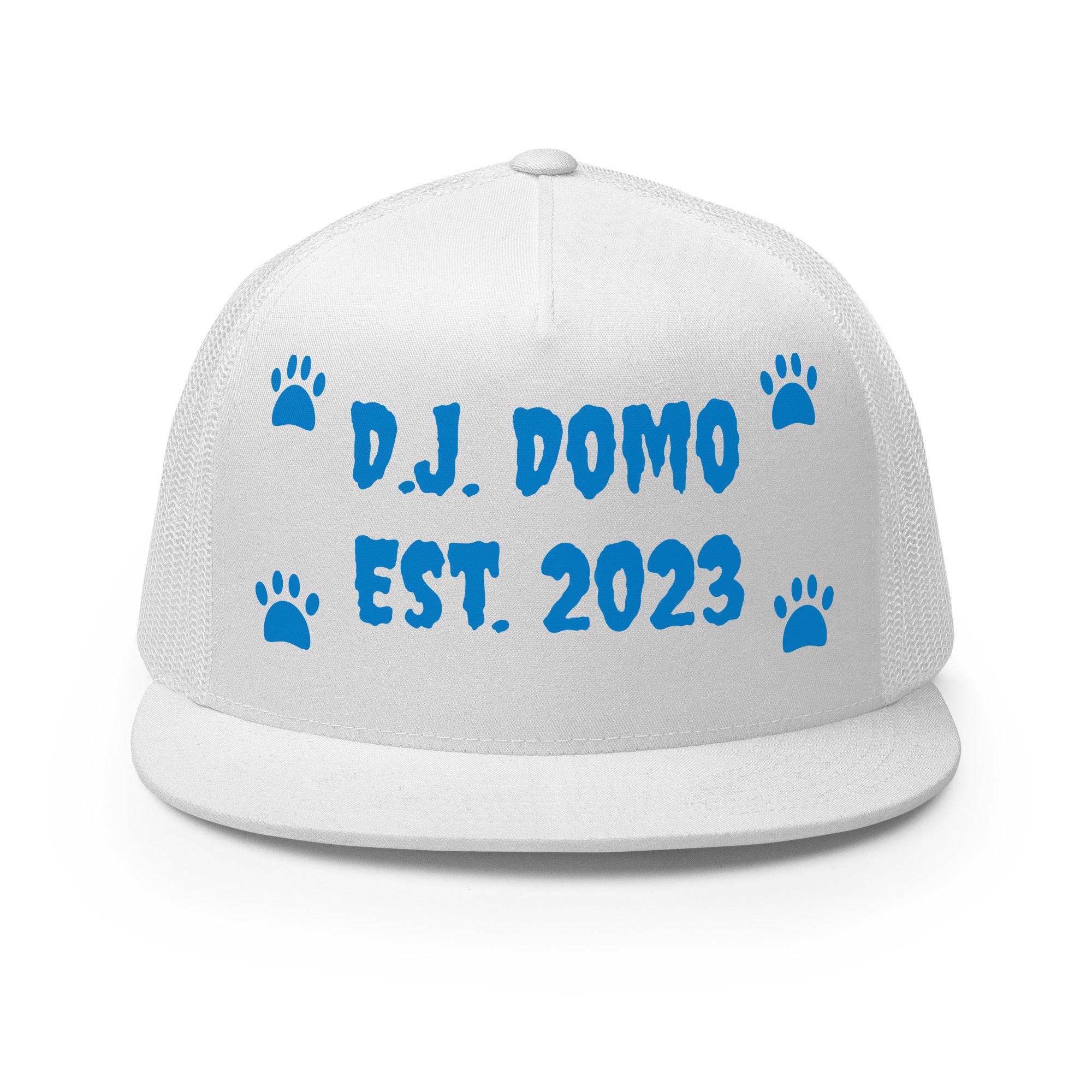 "Dog Paws" Trucker Cap Multi Color/Light Blue