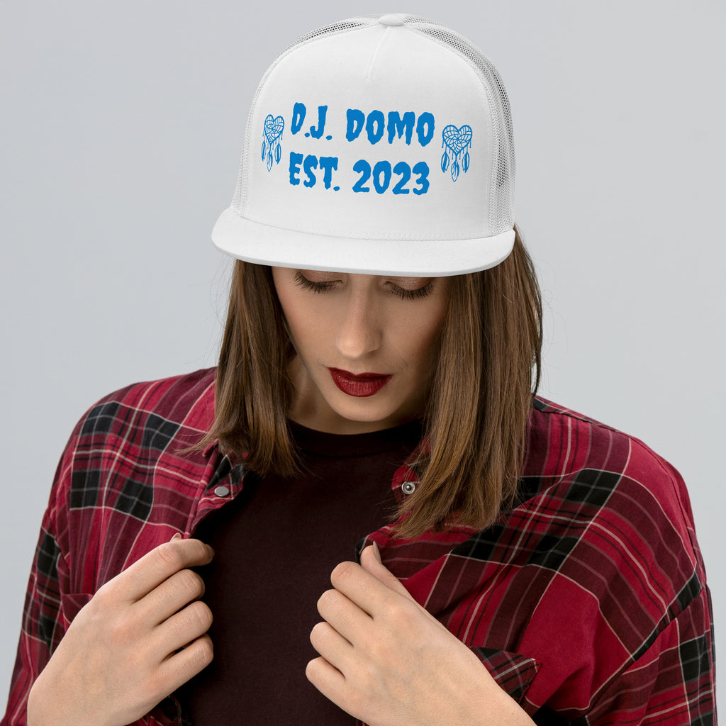 "Heart Catchers" Trucker Cap Multi Color/Light Blue