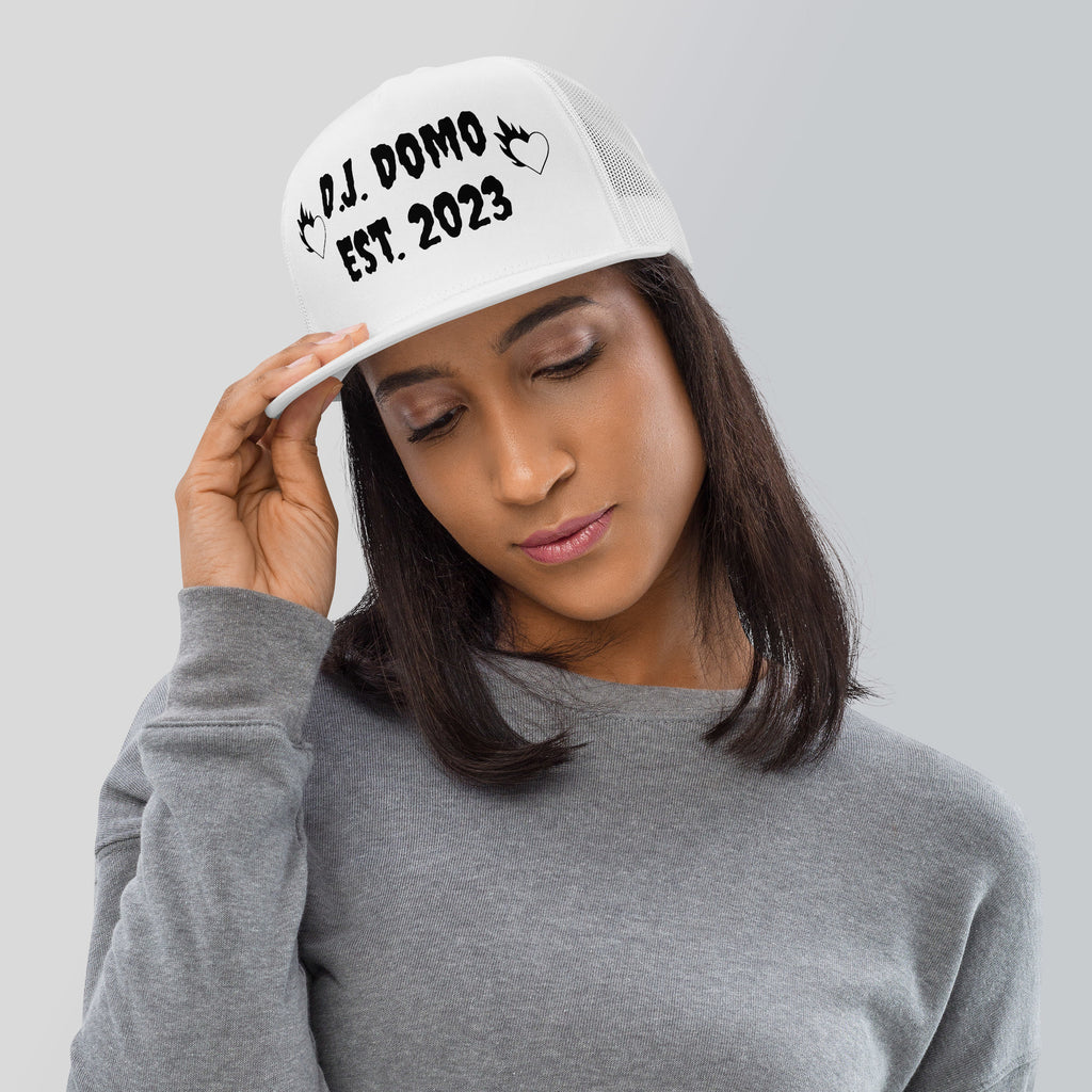 "Fire Hearts" Trucker Cap Multi Color/Black