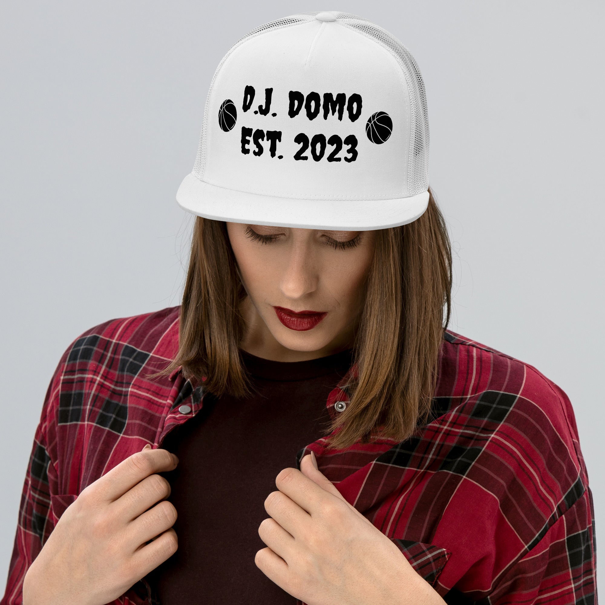 "Basketball" Trucker Cap Multi Color/Black