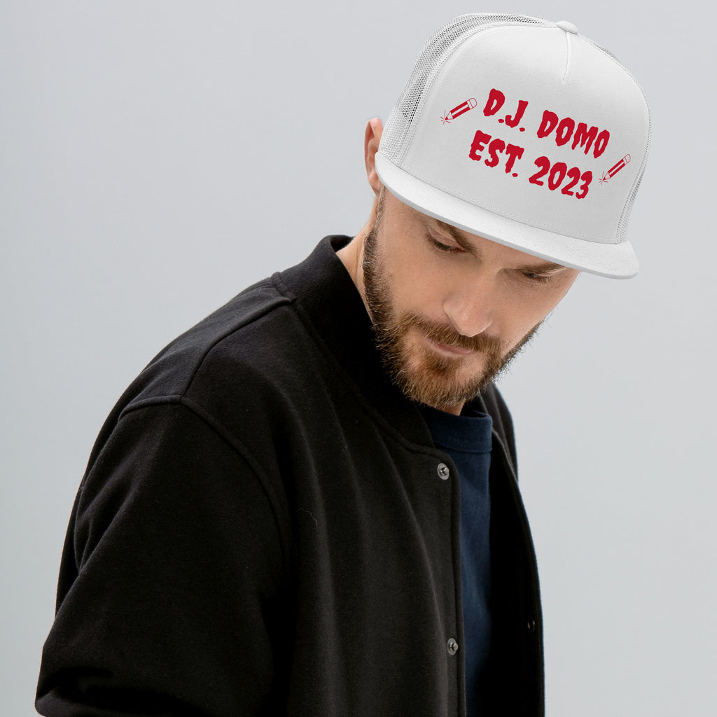 "Writer" Trucker Cap Multi Color/Red