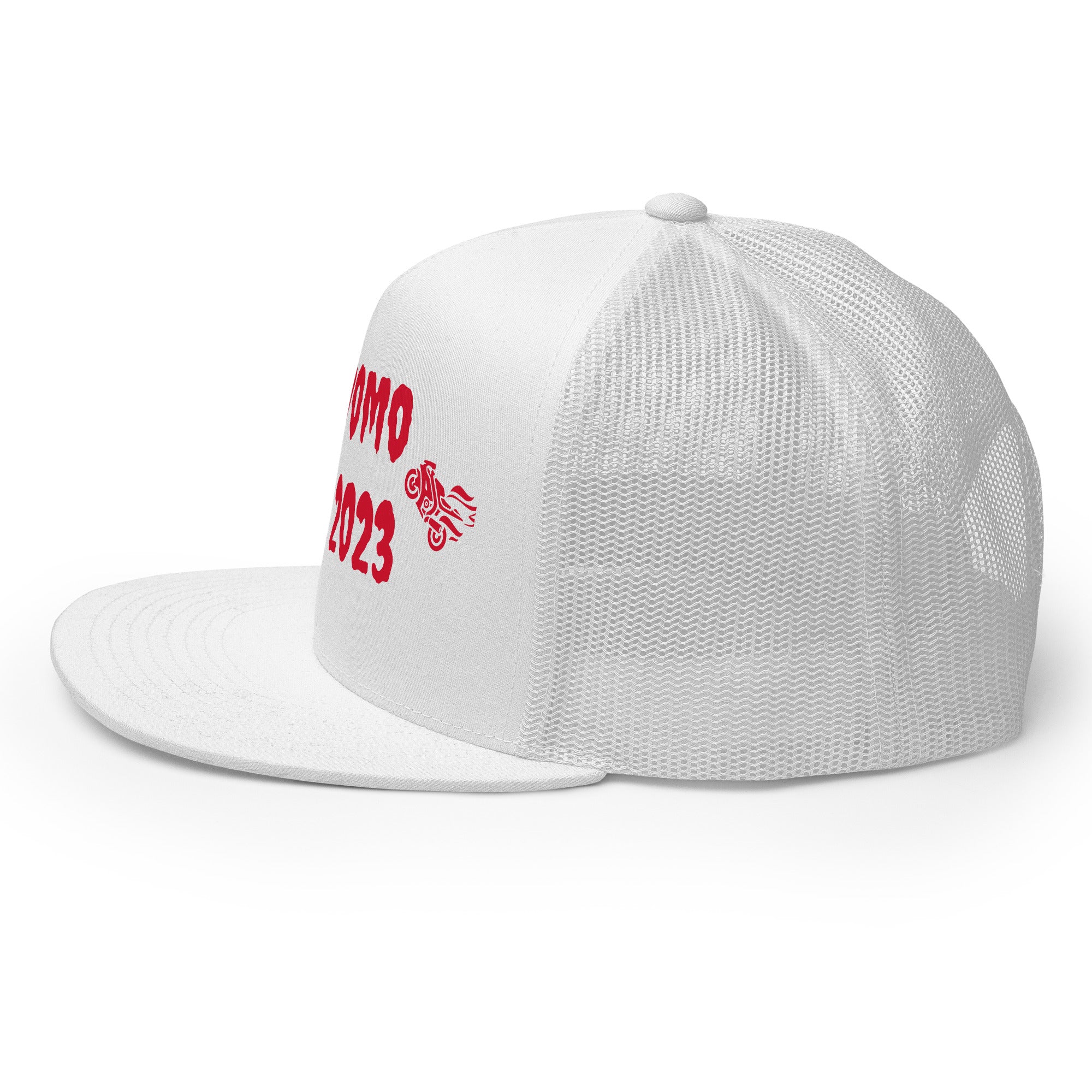 "Biker" Trucker Cap Multi Color/Red