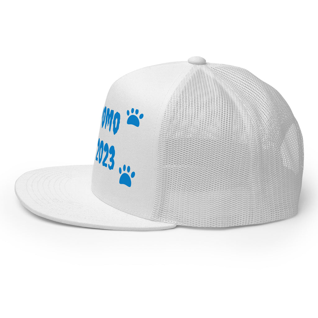"Dog Paws" Trucker Cap Multi Color/Light Blue