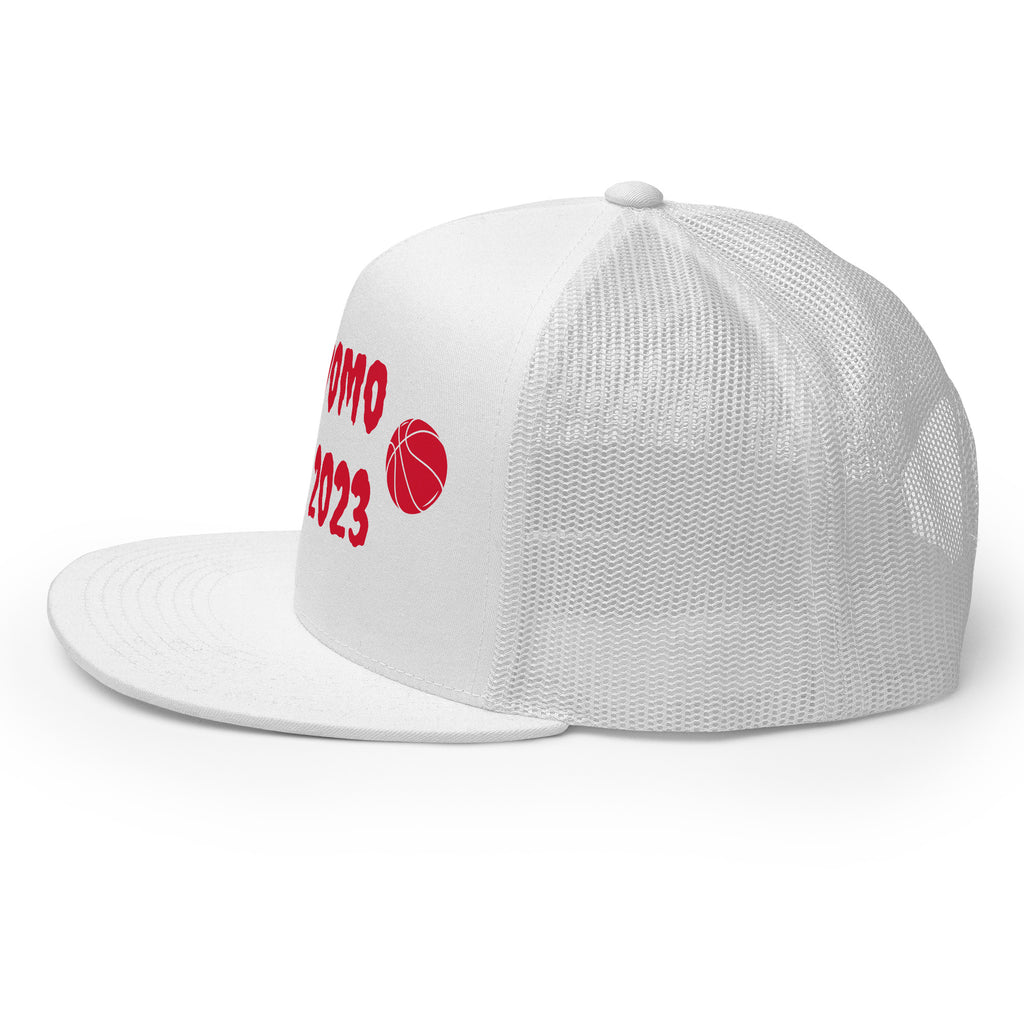 "Basketball" Trucker Cap Multi Color/Red