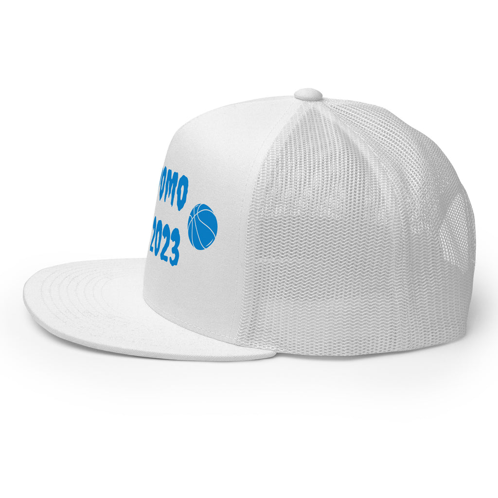"Basketball" Trucker Cap Multi Color/Light Blue
