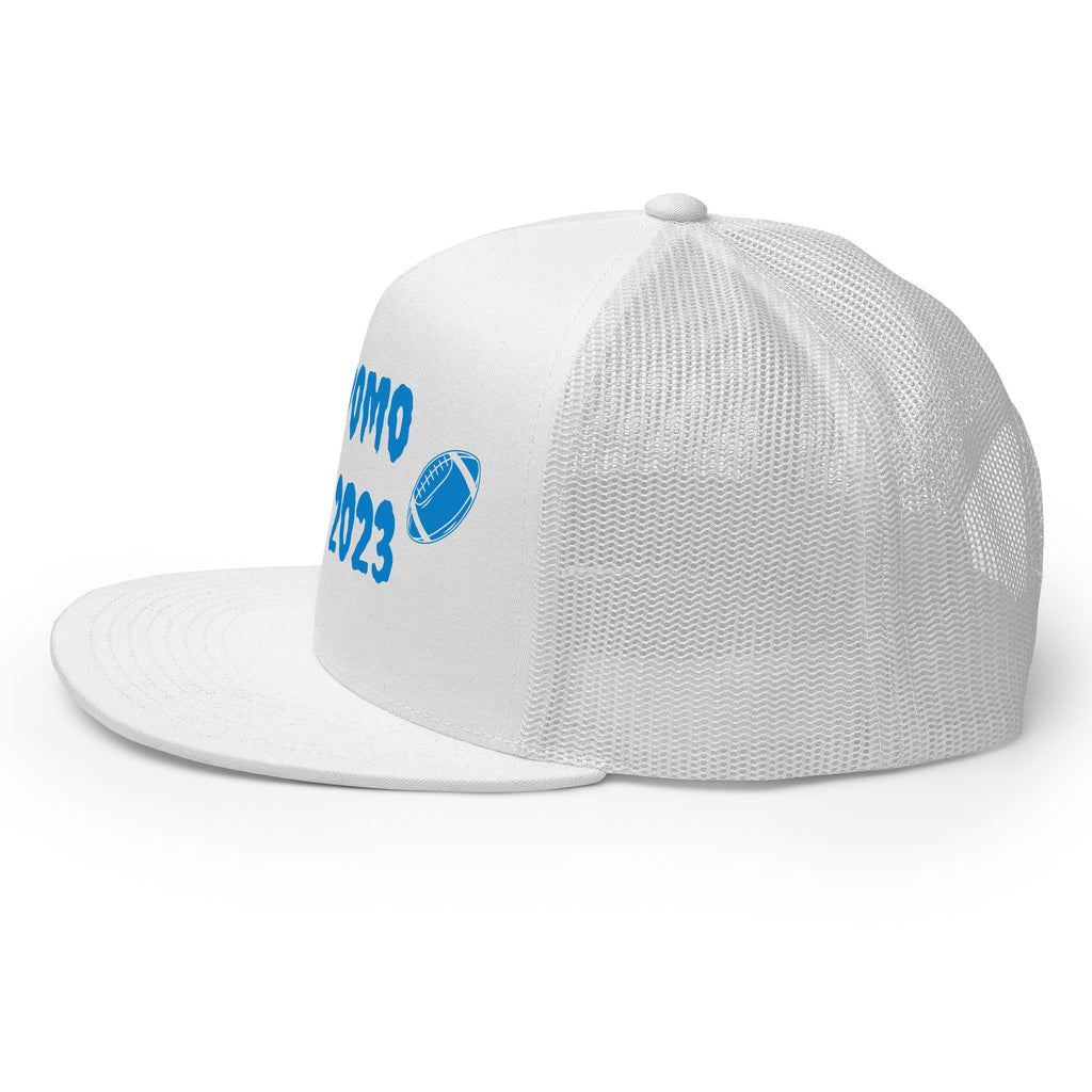 "Football" Trucker Cap Multi Color/Light Blue