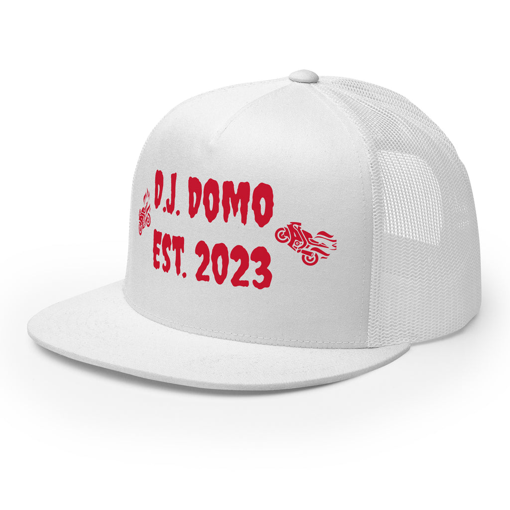 "Biker" Trucker Cap Multi Color/Red