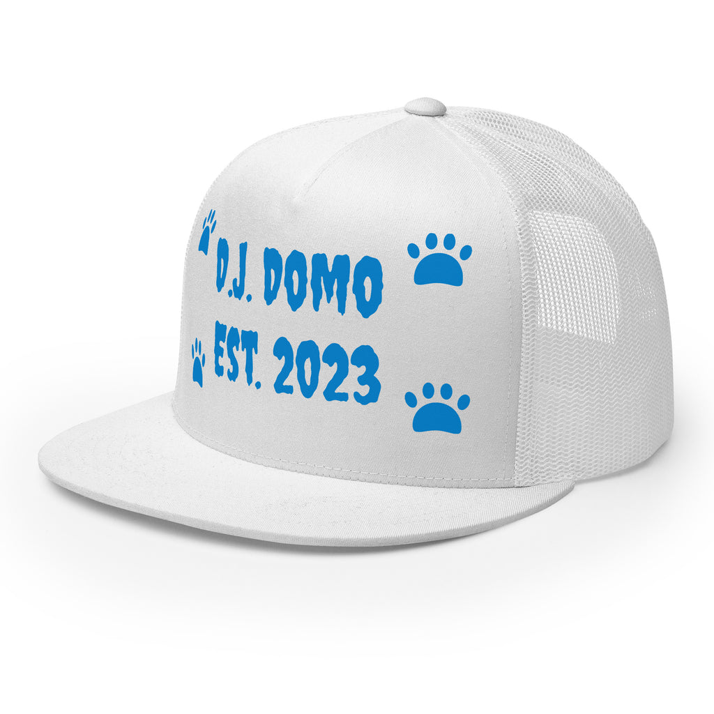 "Dog Paws" Trucker Cap Multi Color/Light Blue