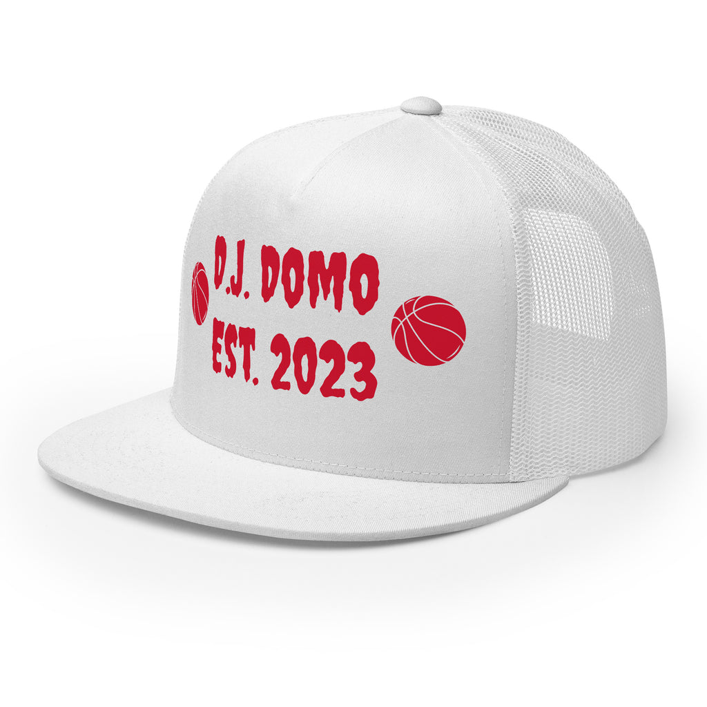 "Basketball" Trucker Cap Multi Color/Red