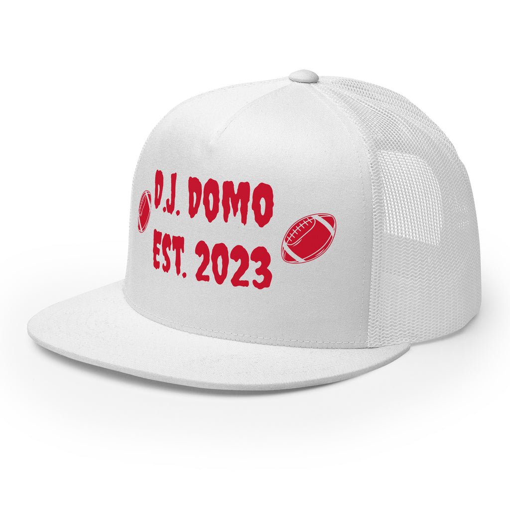 "Football" Trucker Cap Multi Color/Red