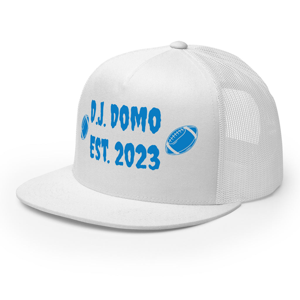 "Football" Trucker Cap Multi Color/Light Blue