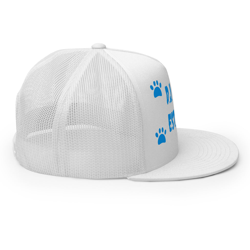 "Dog Paws" Trucker Cap Multi Color/Light Blue