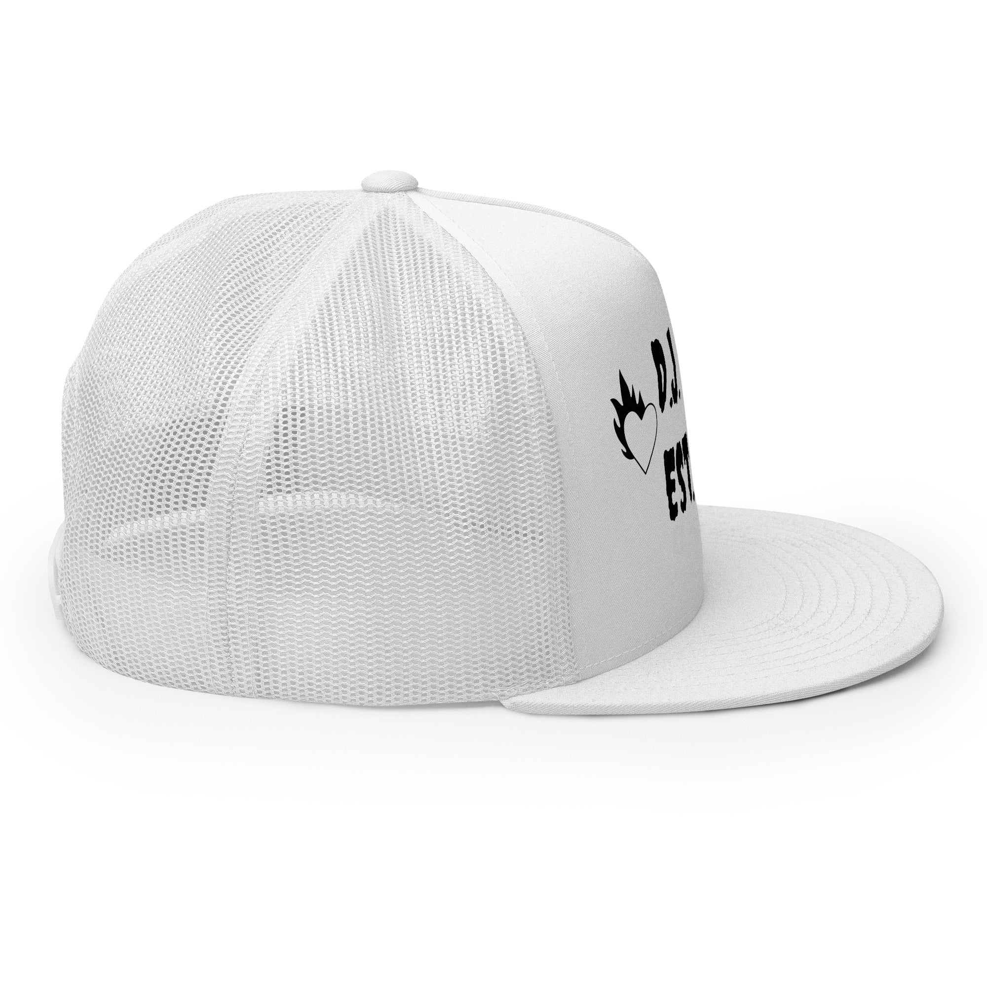 "Fire Hearts" Trucker Cap Multi Color/Black