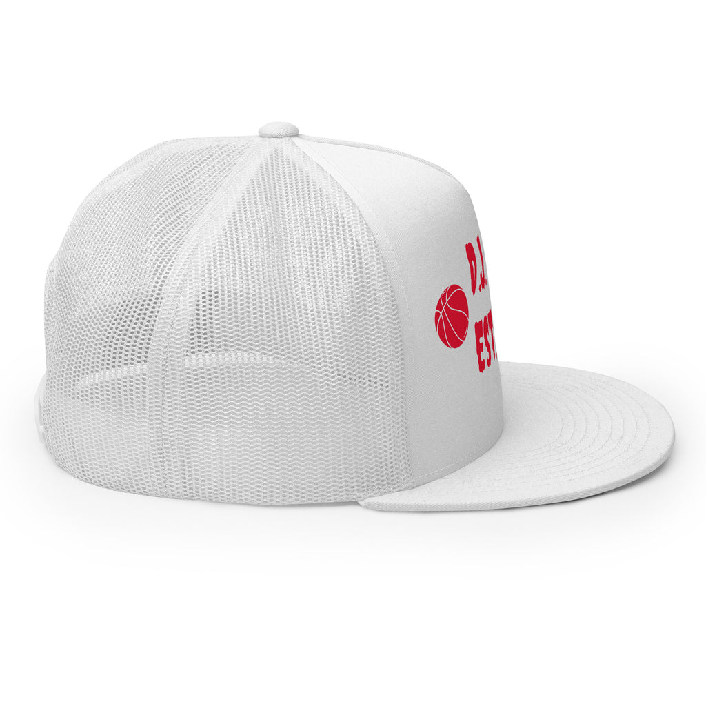 "Basketball" Trucker Cap Multi Color/Red