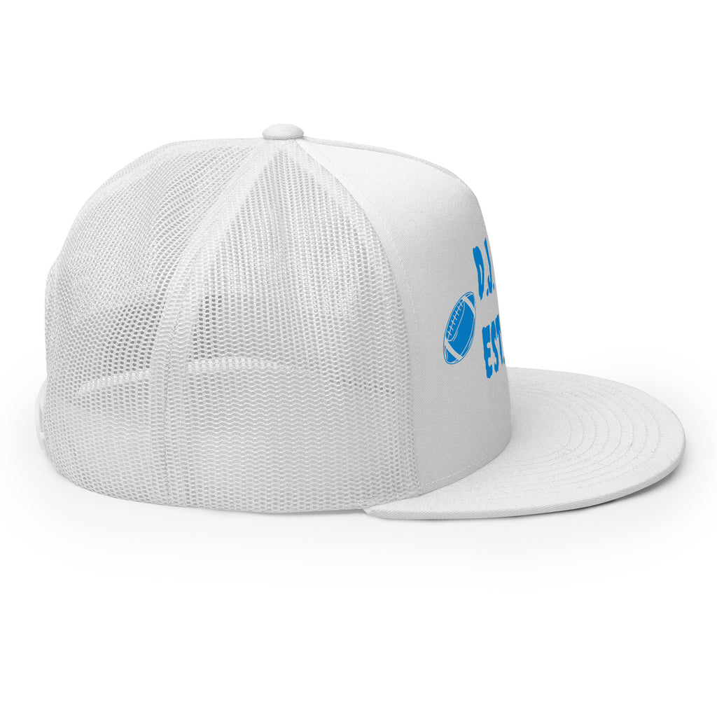 "Football" Trucker Cap Multi Color/Light Blue