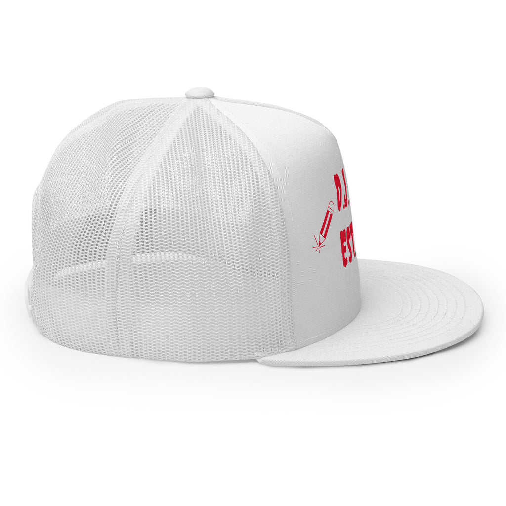 "Writer" Trucker Cap Multi Color/Red