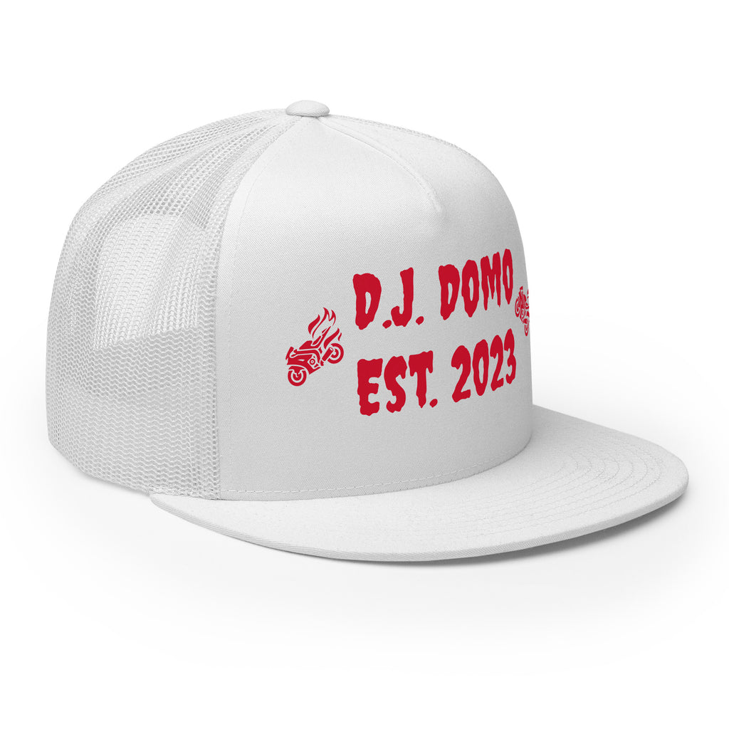 "Biker" Trucker Cap Multi Color/Red