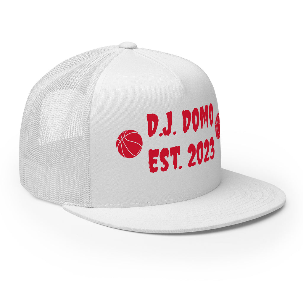 "Basketball" Trucker Cap Multi Color/Red