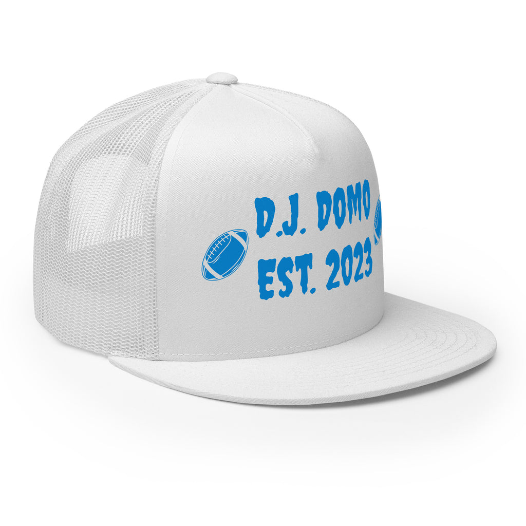 "Football" Trucker Cap Multi Color/Light Blue