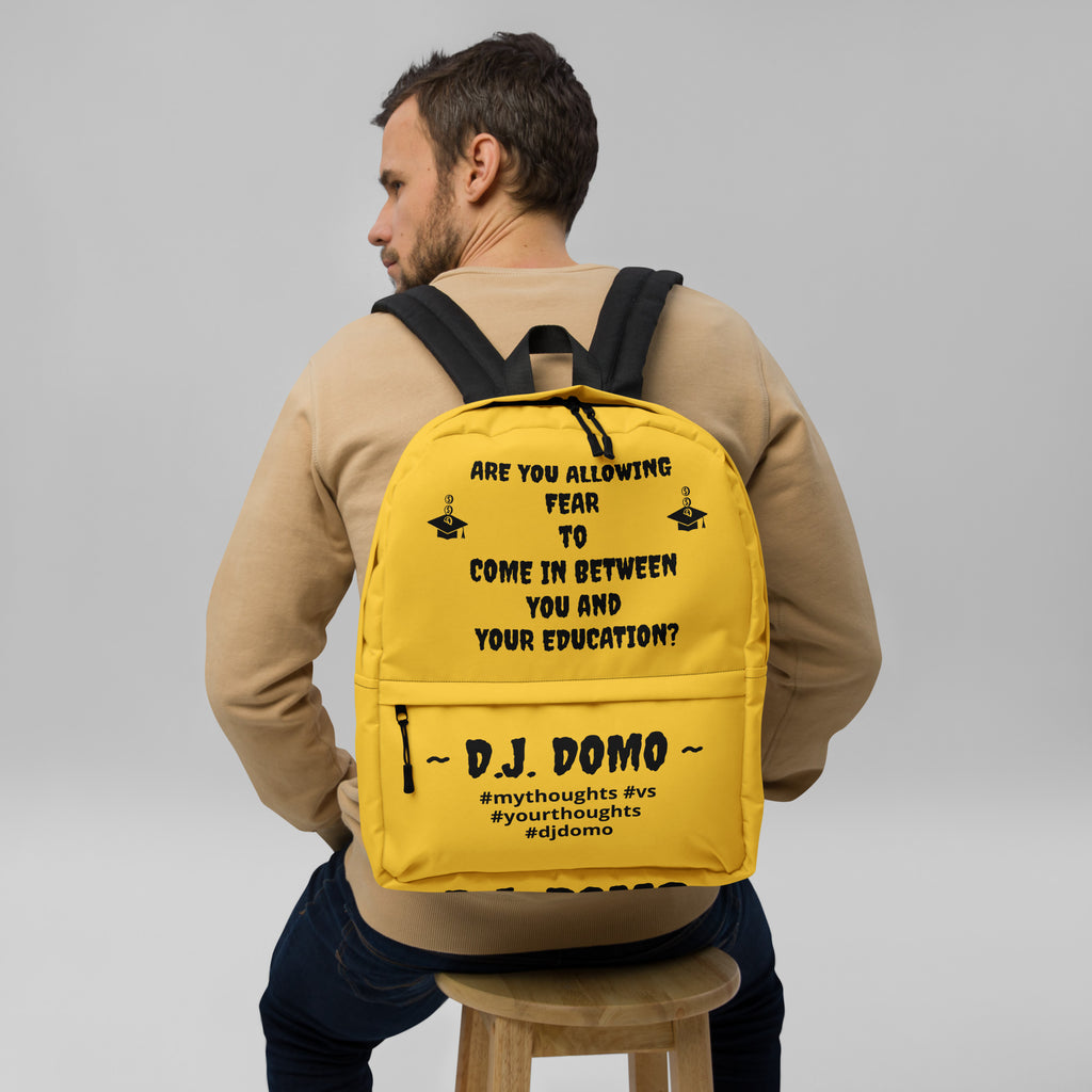D.J. Domo DQOI Pt 1 "FEAR" Backpack Gold/Black