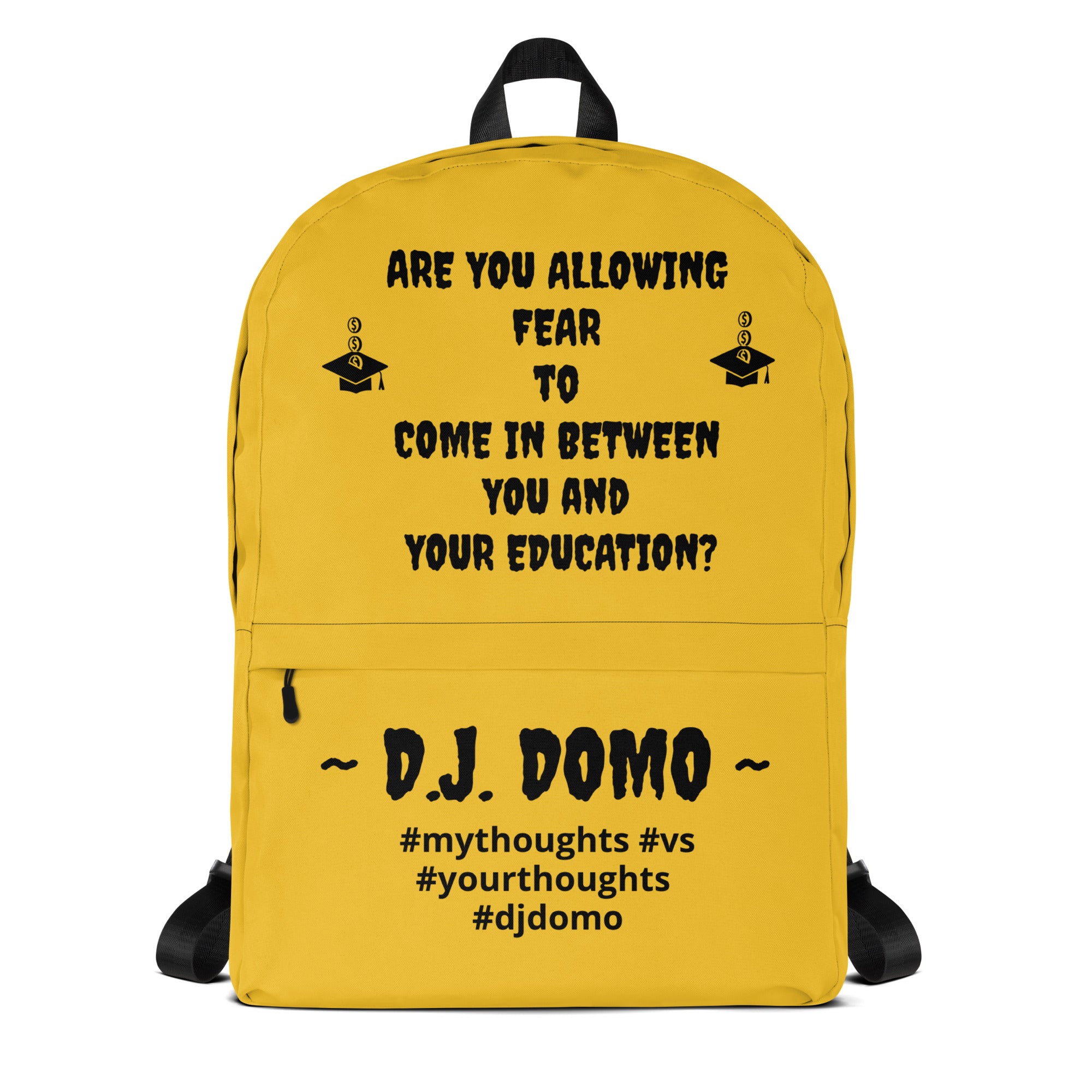 D.J. Domo DQOI Pt 1 "FEAR" Backpack Gold/Black