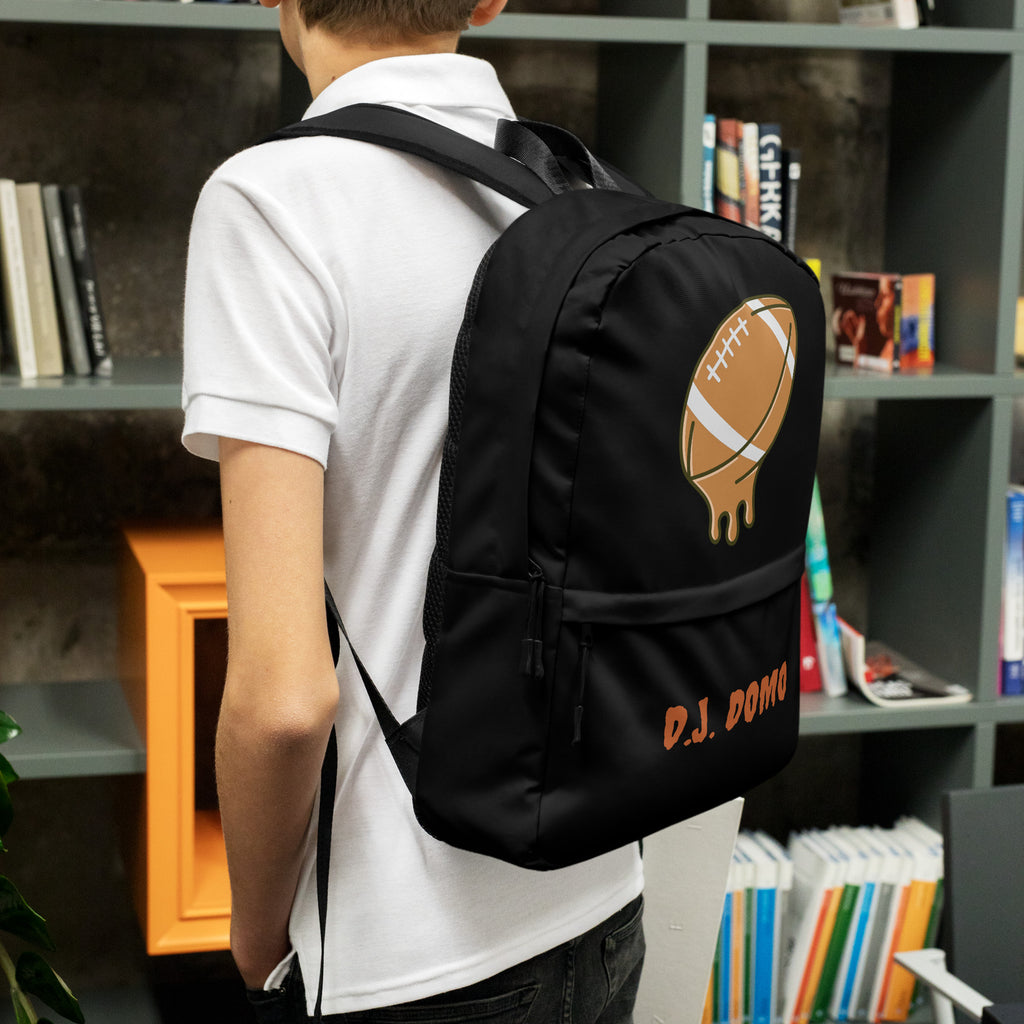 D.J. Domo Melting Football Backpack Black/Brown