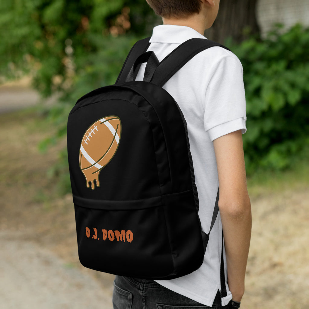 D.J. Domo Melting Football Backpack Black/Brown
