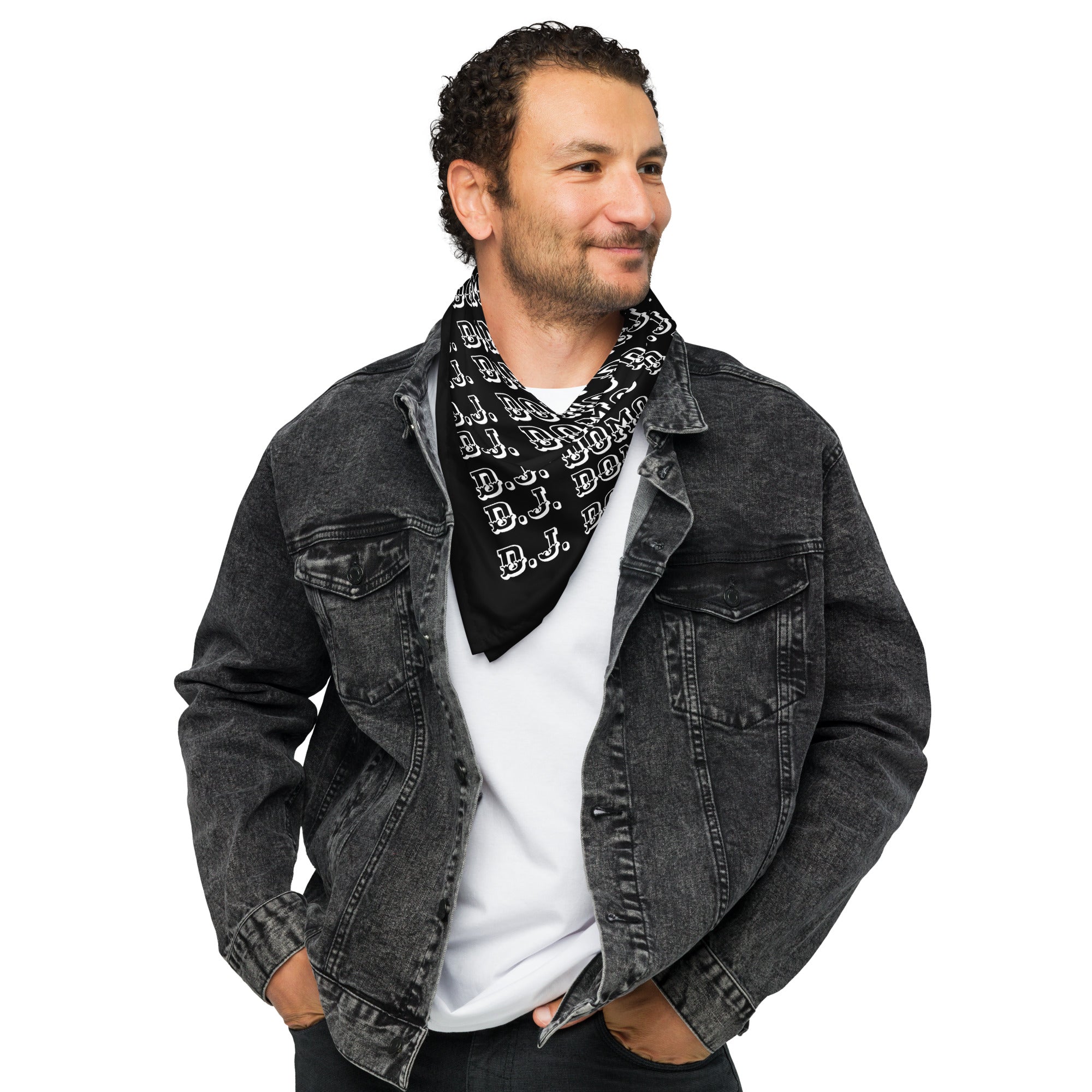 D.J. Domo Bandana Black/White