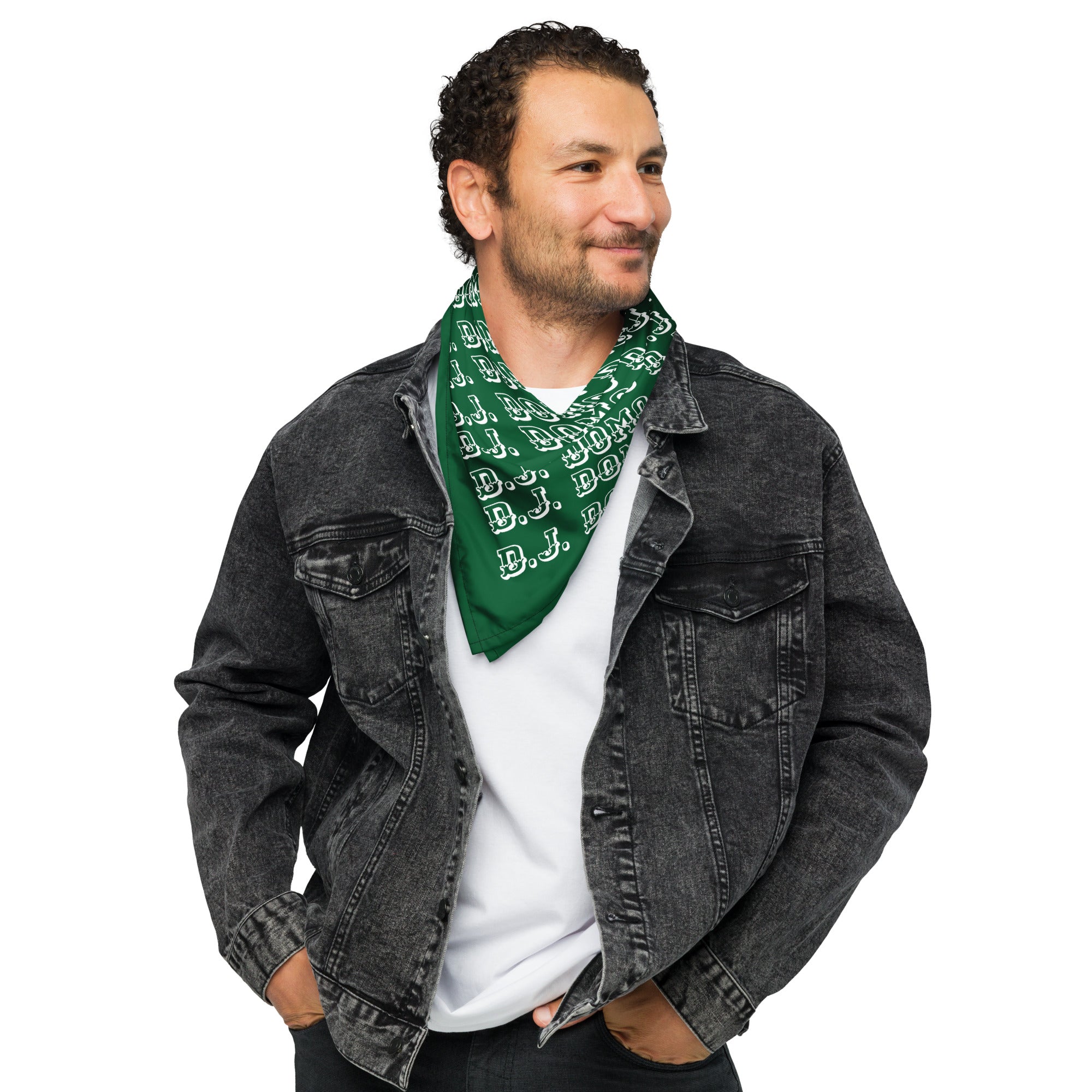 D.J. Domo Bandana Green/White