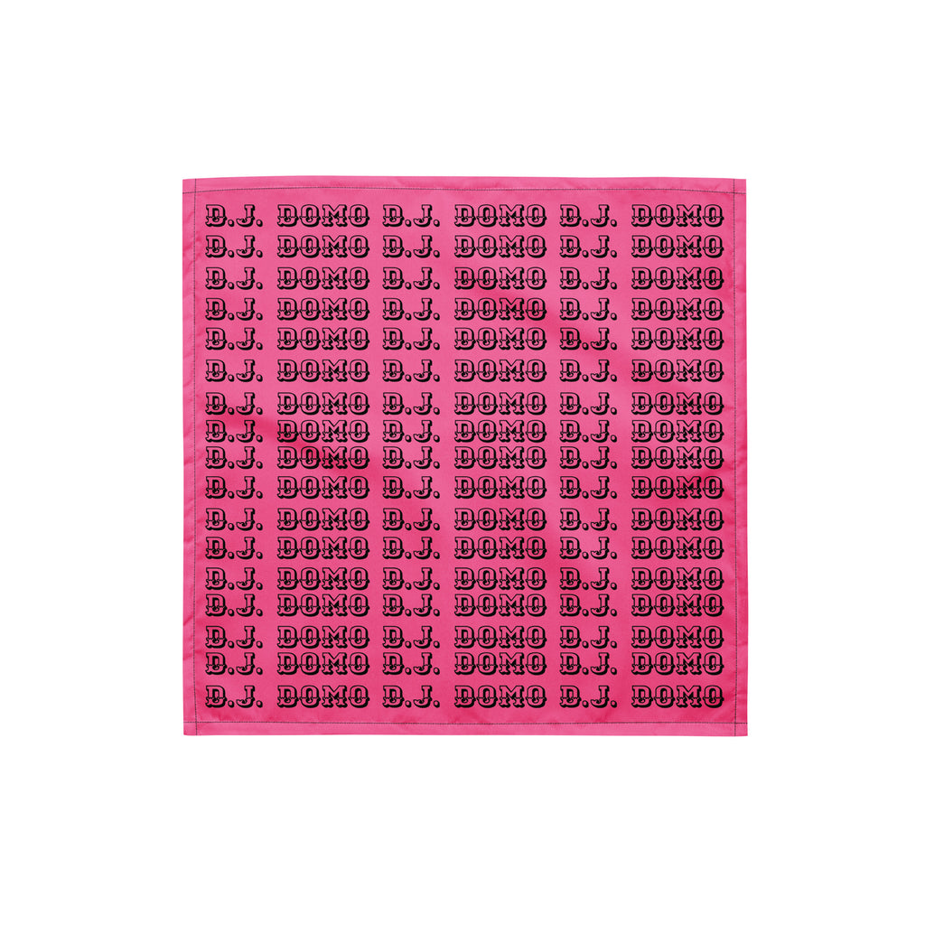 D.J. Domo Bandana Pink/Black