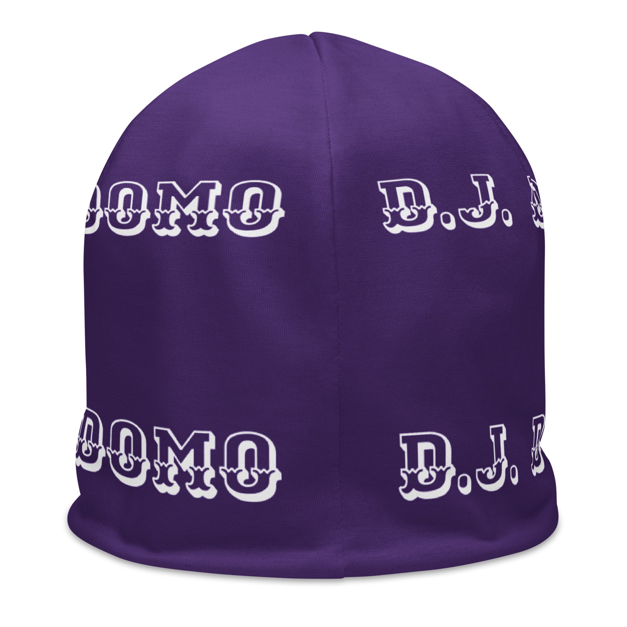 "PIE" Beanie Purple/White