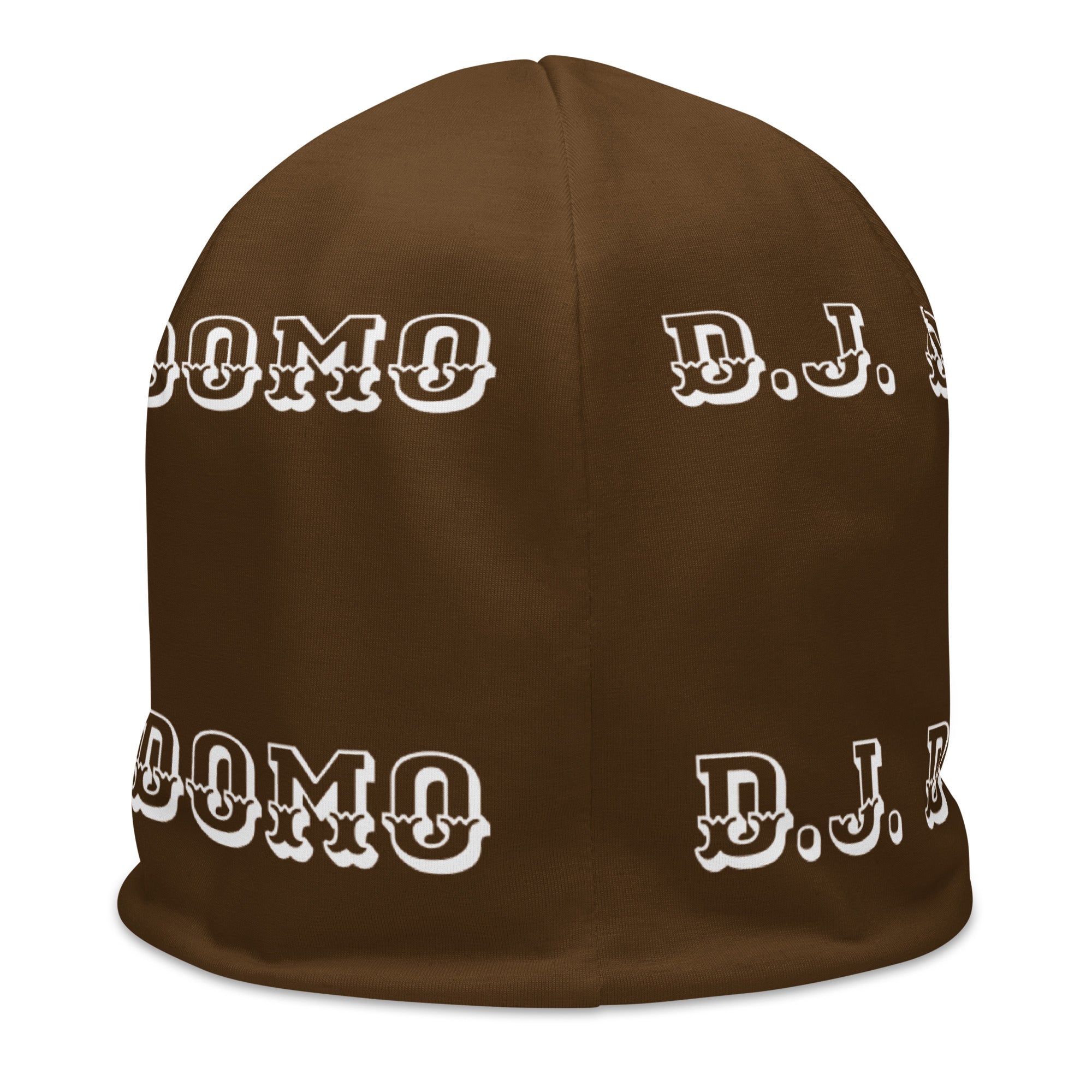 "LOYAL" Beanie Brown/White