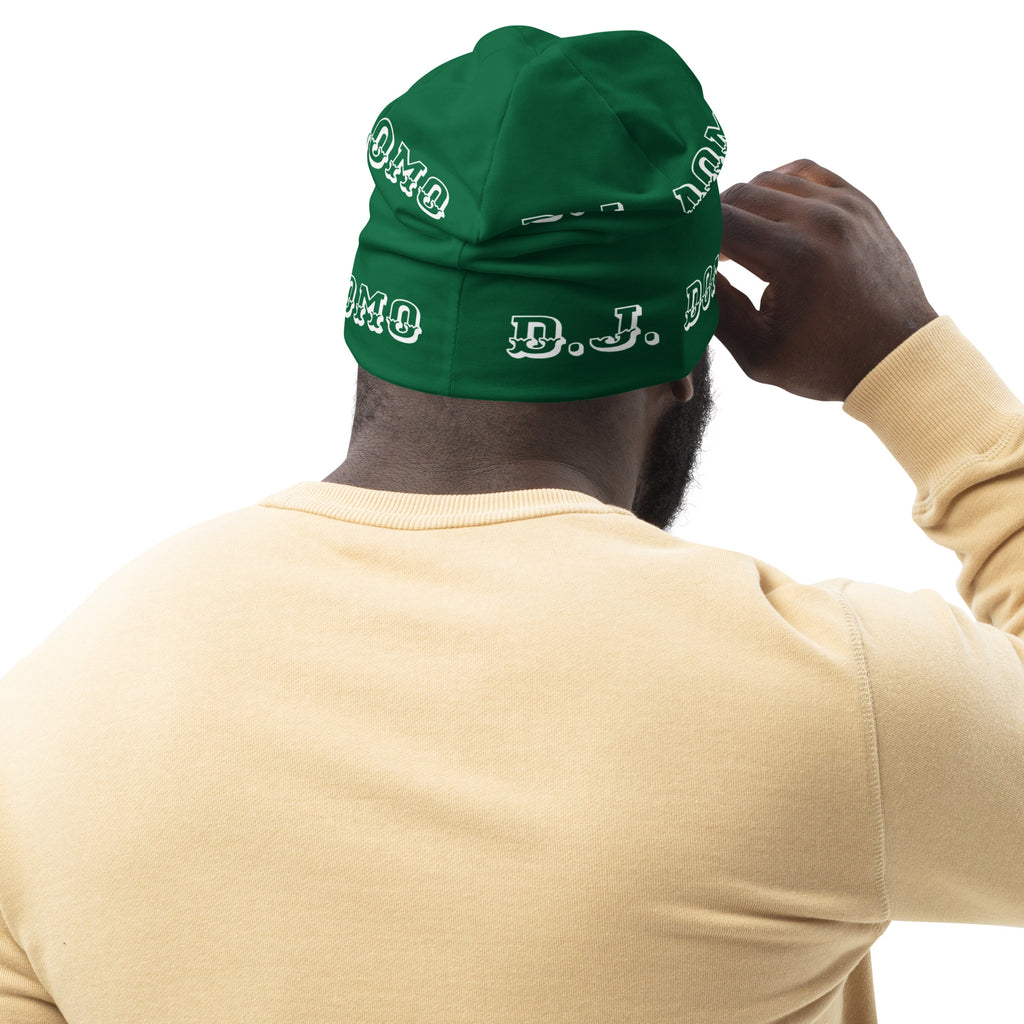 "LOYAL" Beanie Green/White