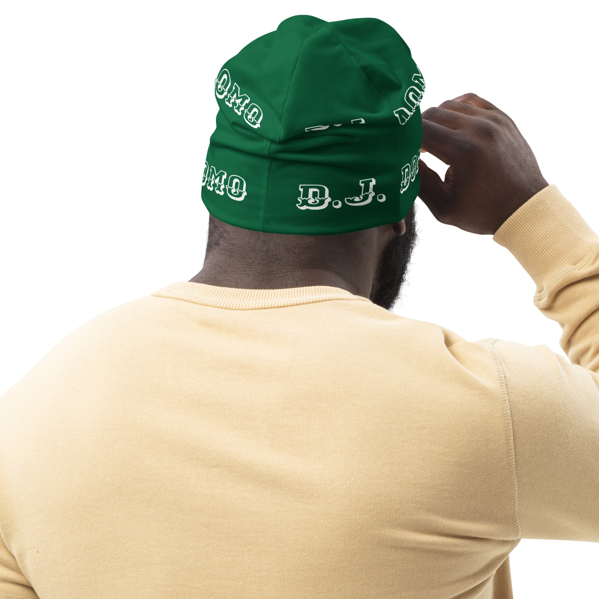 "LOYAL" Beanie Green/White