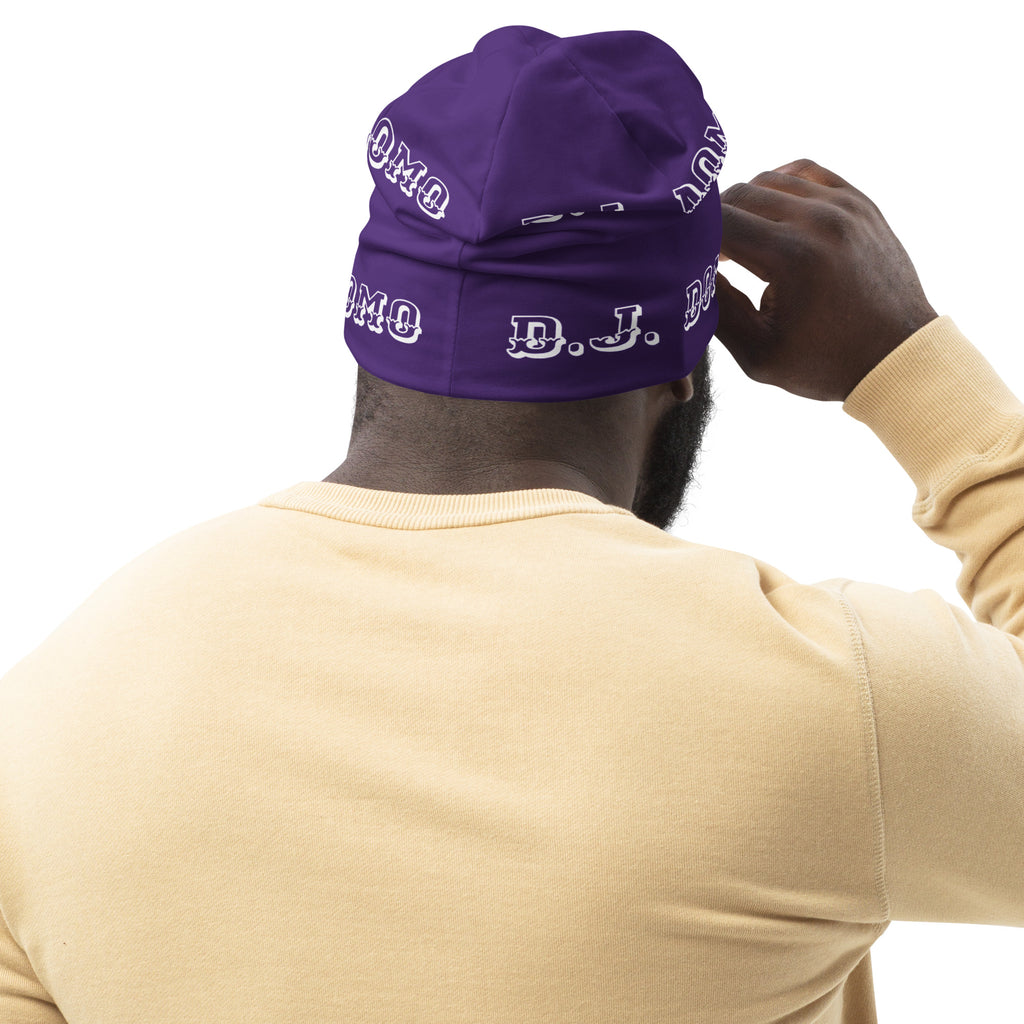"LOYAL" Beanie Purple/White