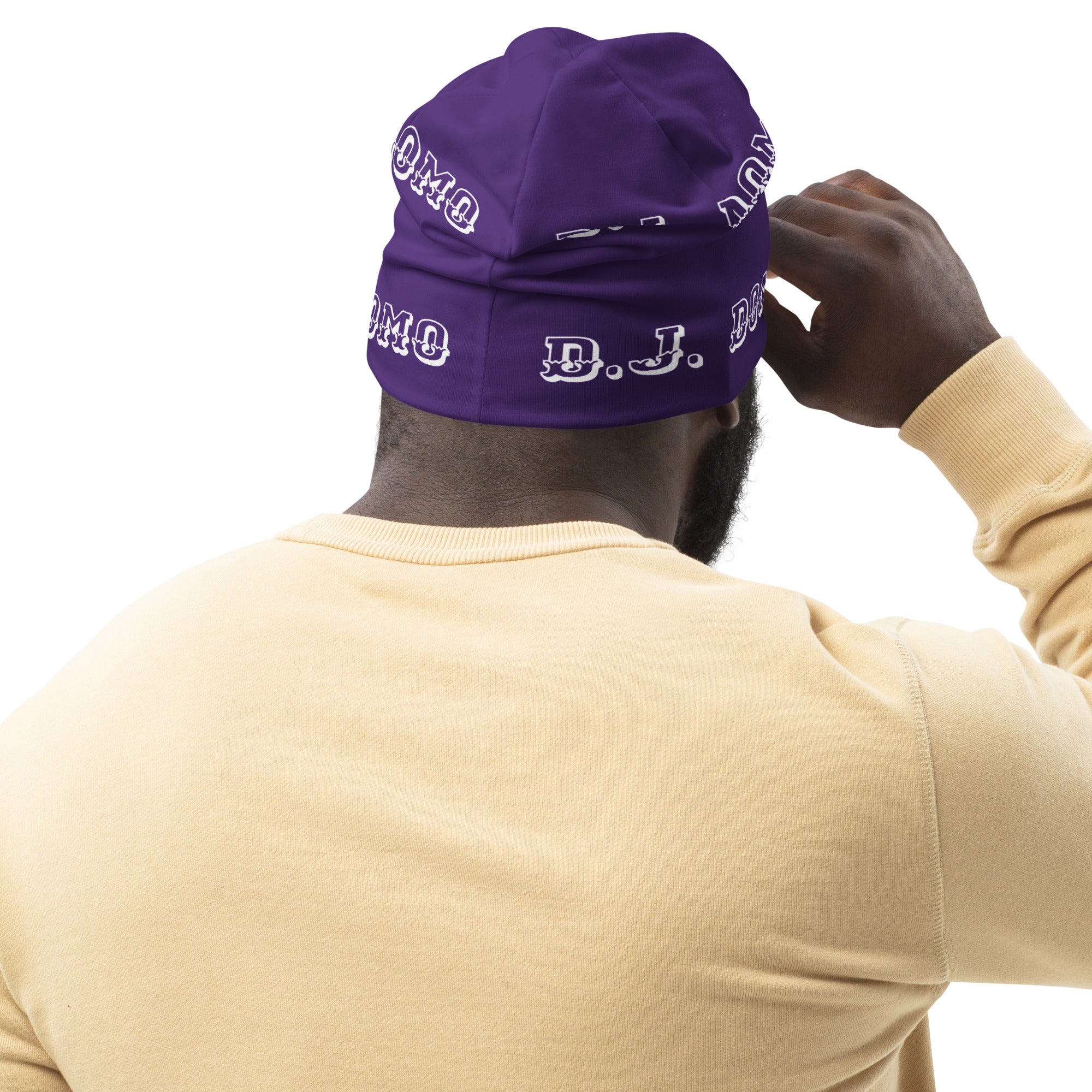 "LOYAL" Beanie Purple/White