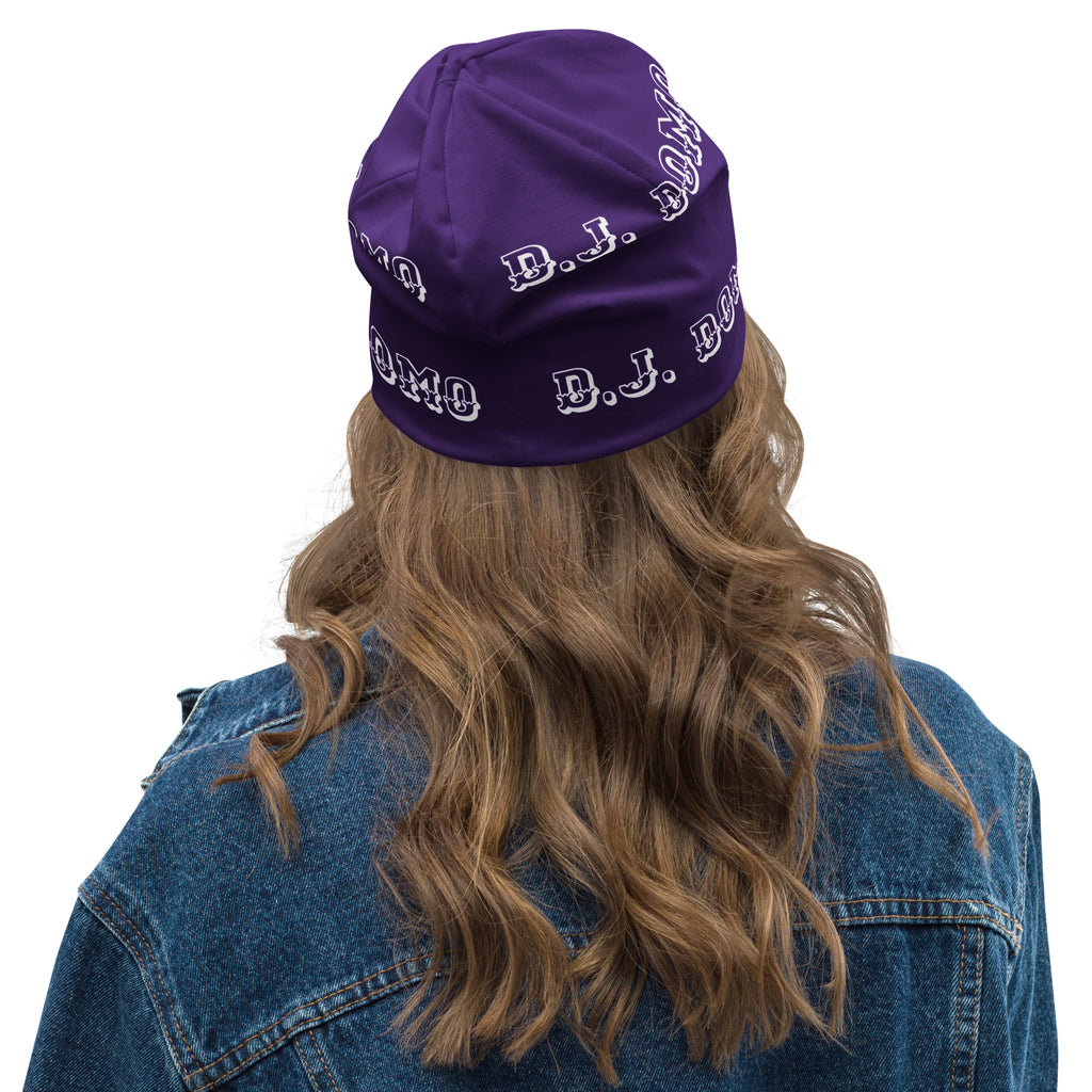 "LOYAL" Beanie Purple/White