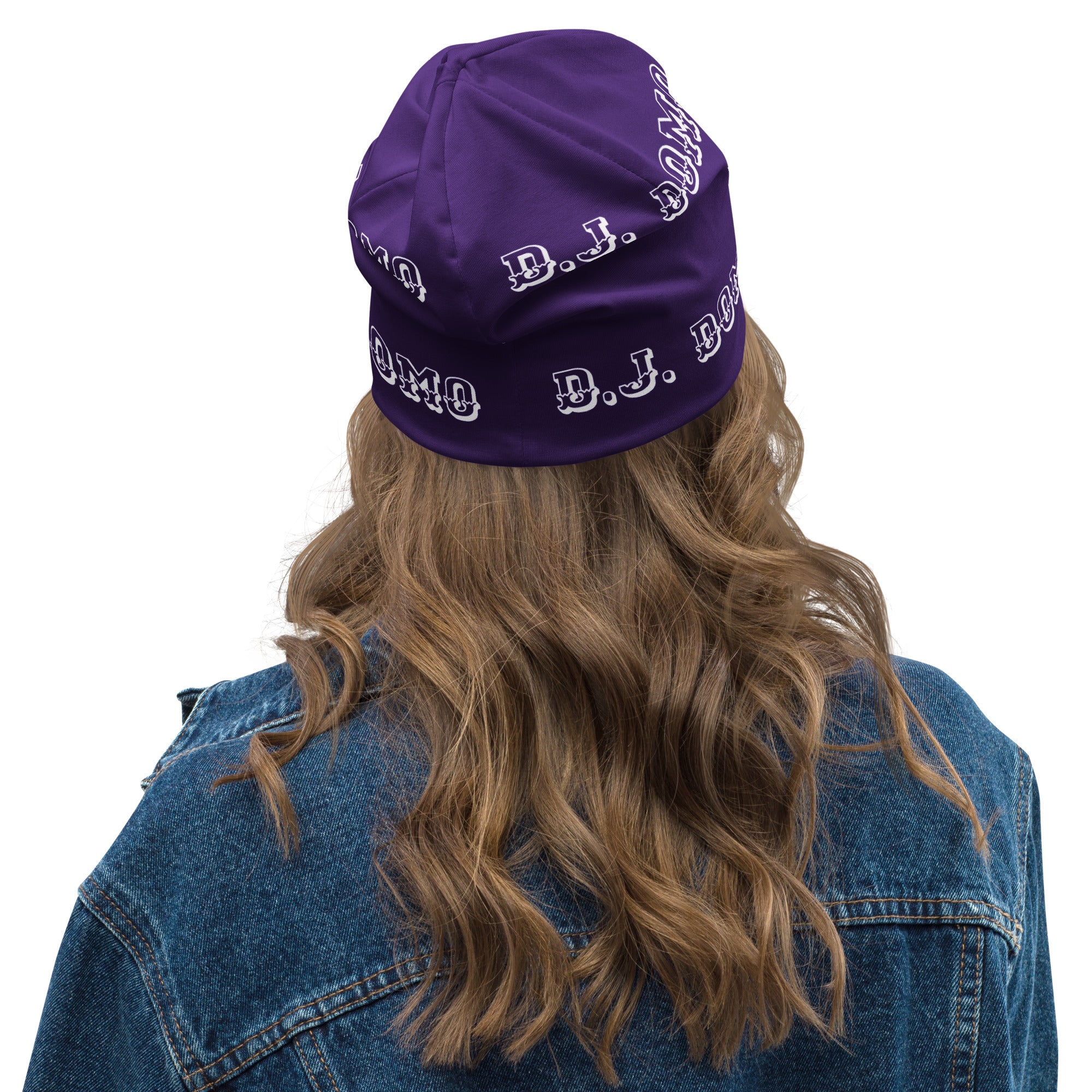 "LOYAL" Beanie Purple/White