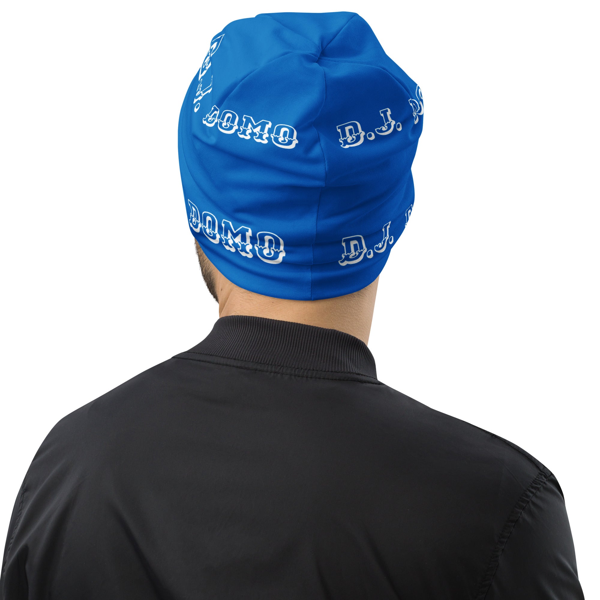 "LOYAL" Beanie Light Blue/White