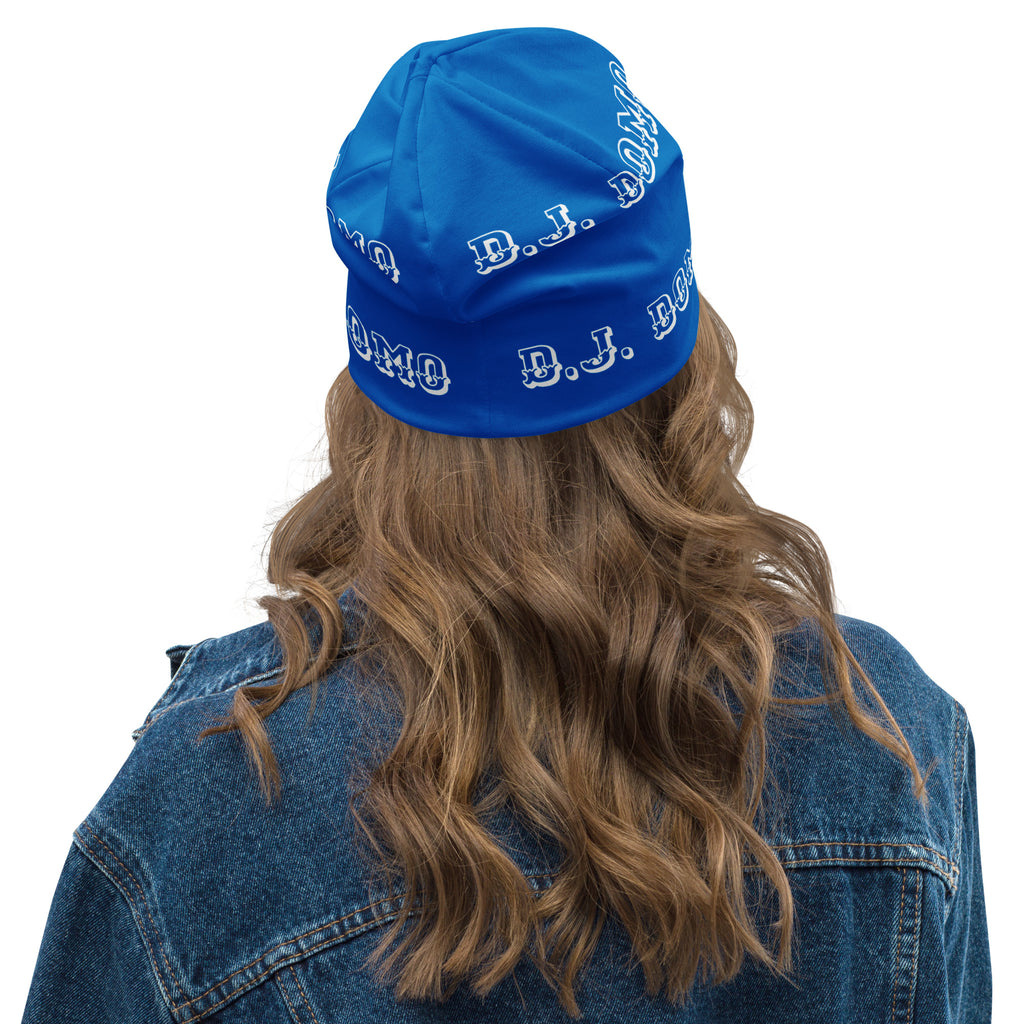 "LOYAL" Beanie Light Blue/White