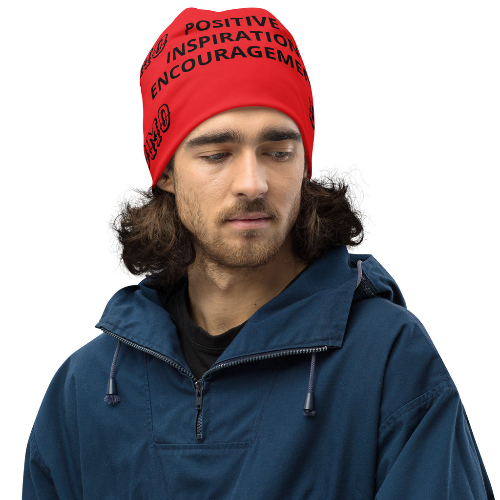 "PIE" Beanie Red/Black