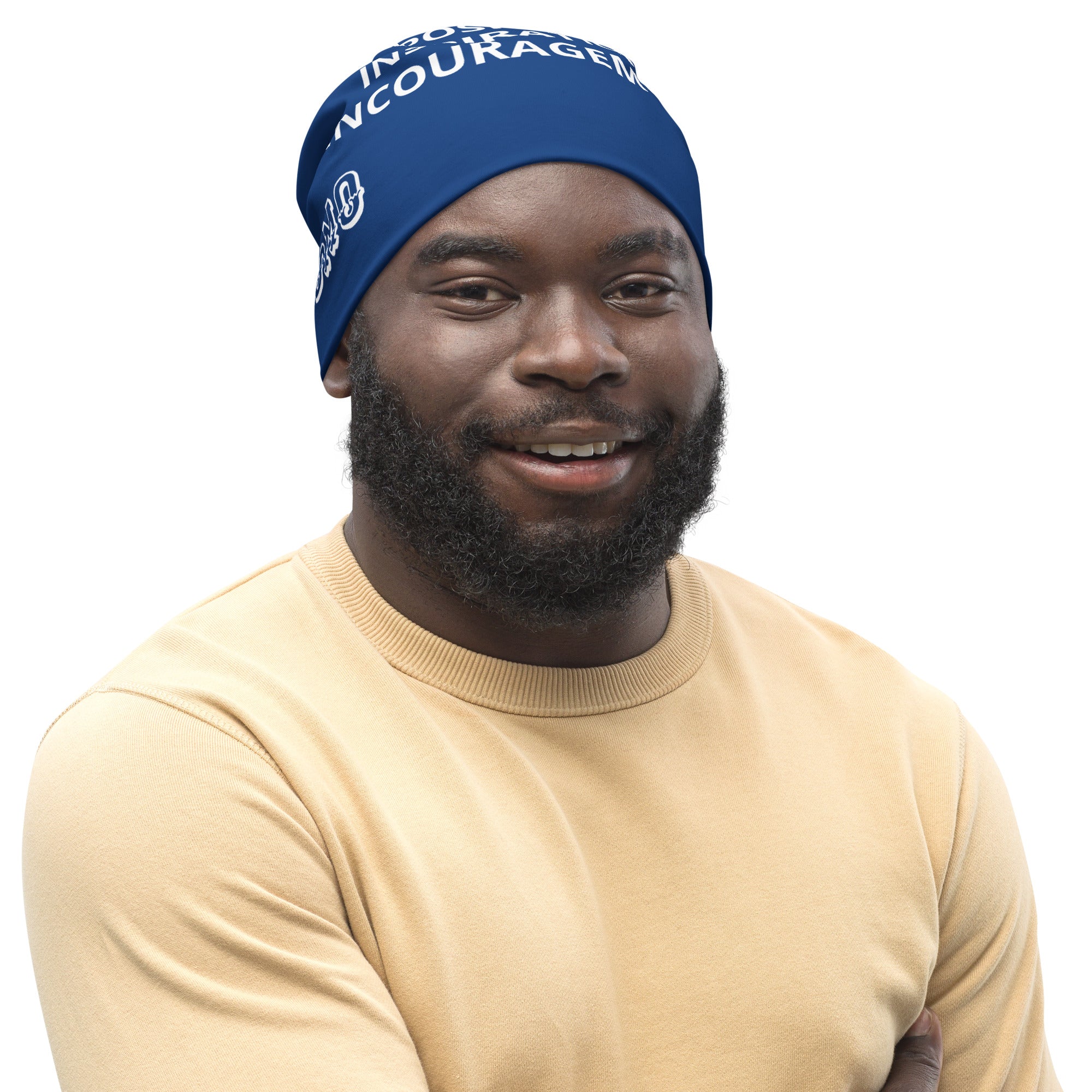 "PIE" Beanie Dark Blue/White